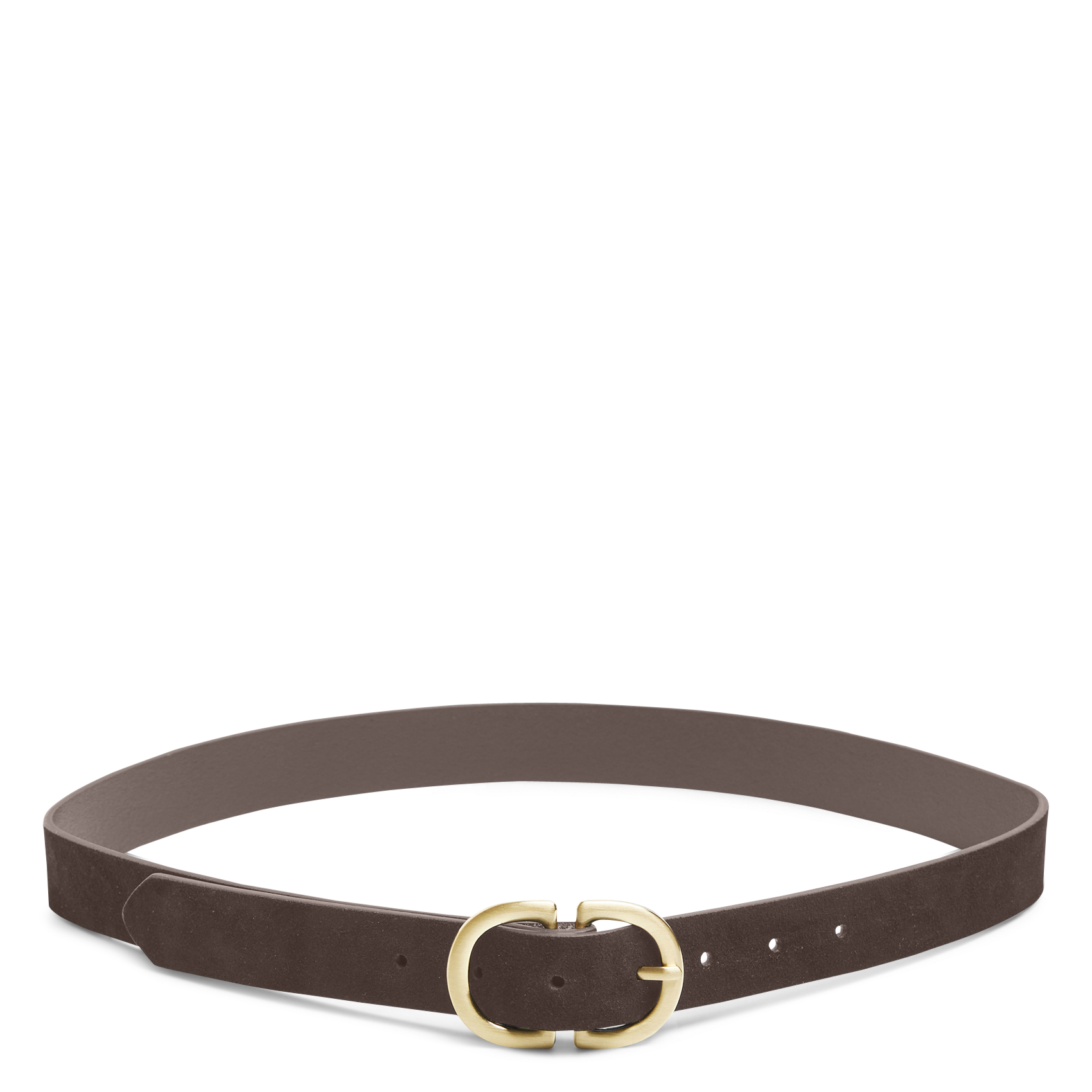 Leather belt with buckle PIECES