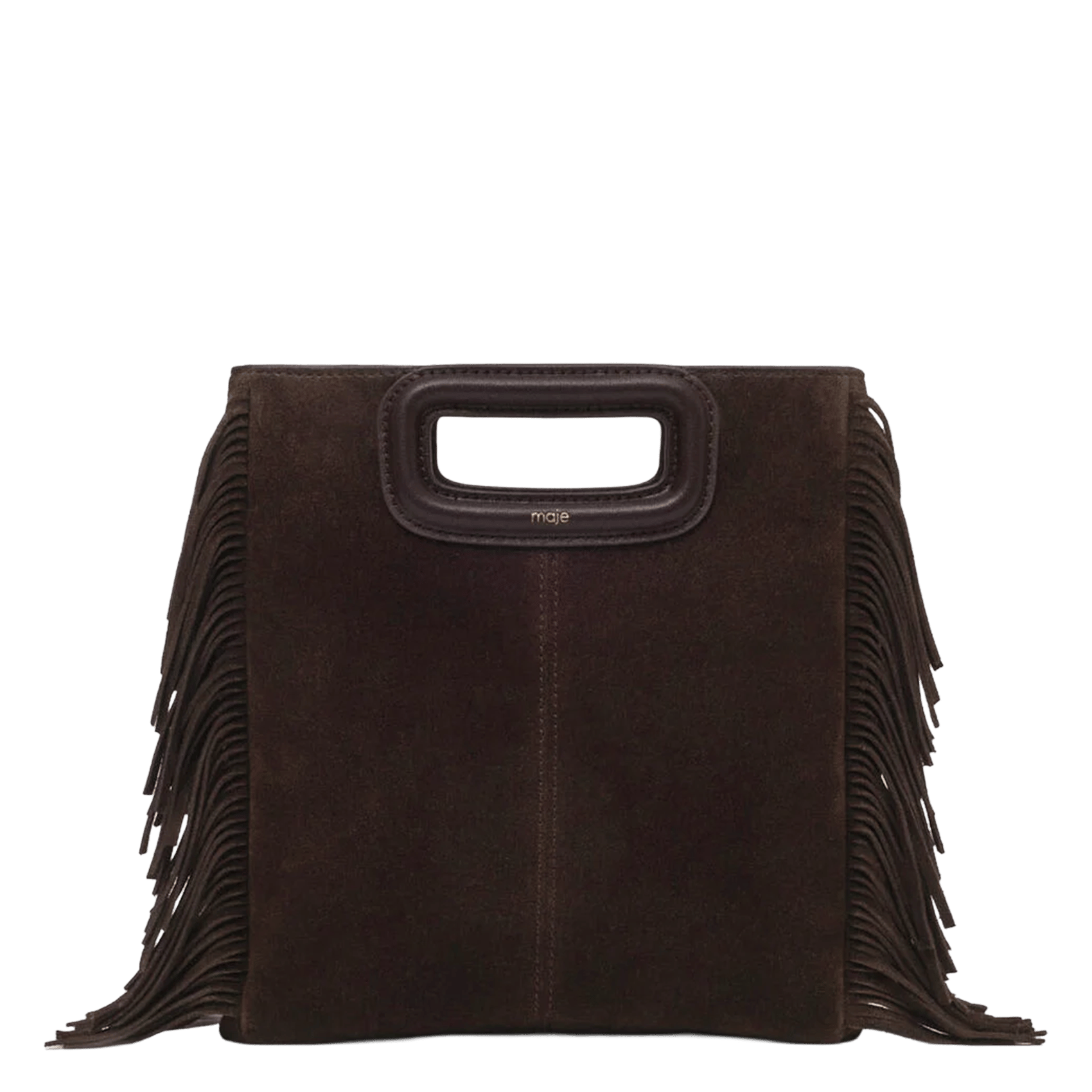 Leren clutch MAJE Violet