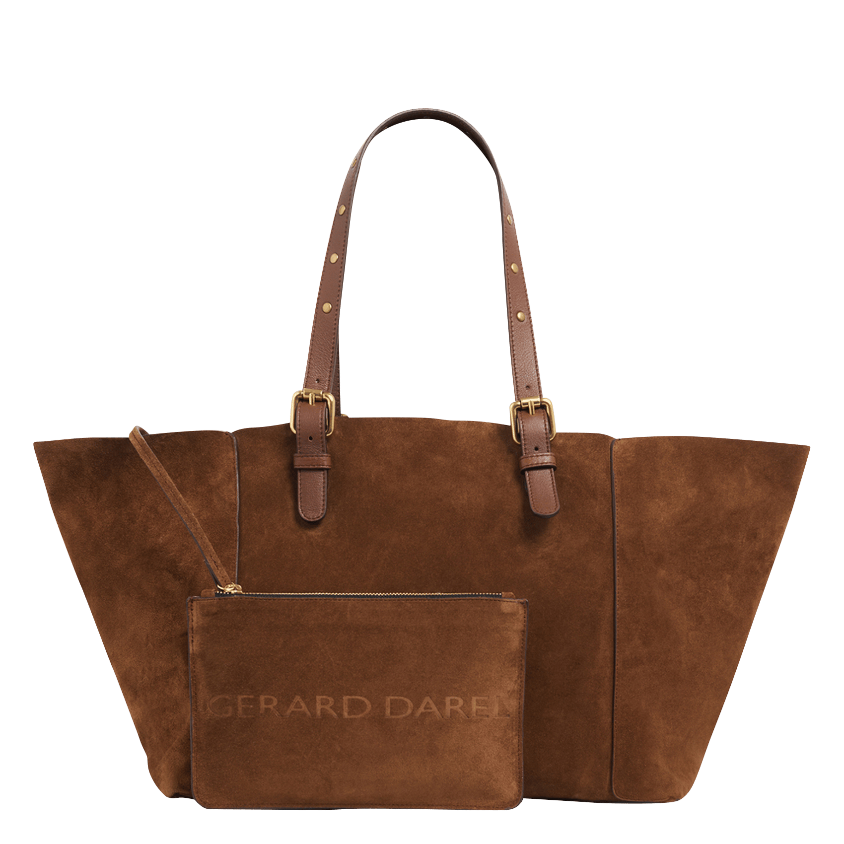 Suède shopper GERARD DAREL Bruin