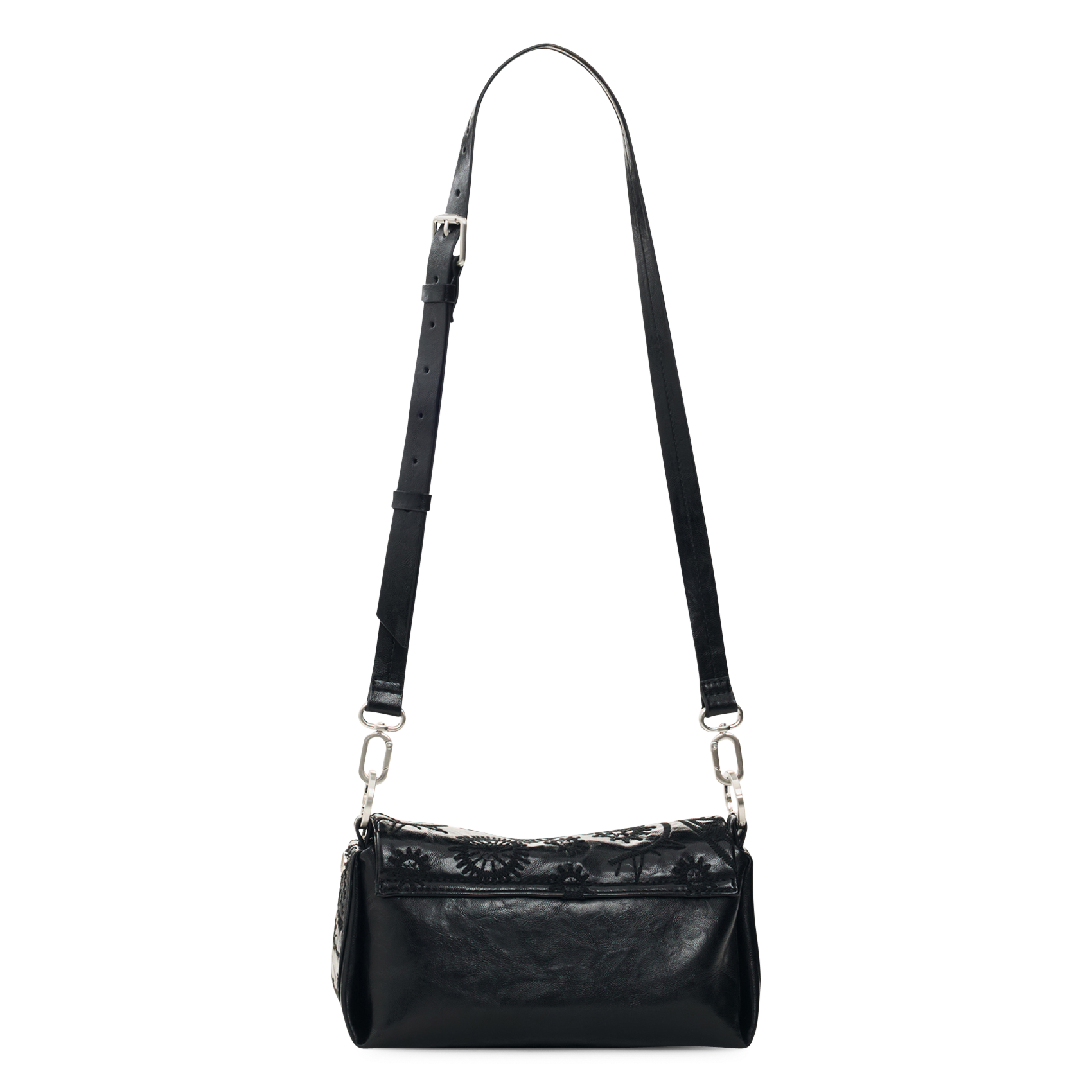 Sac porté épaule brodé DESIGUAL Noir