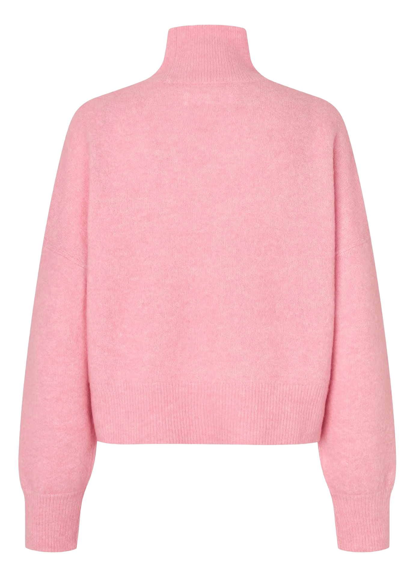High-neck alpaca- and merino wool-blend sweater SAMSOE SAMSOE Purple