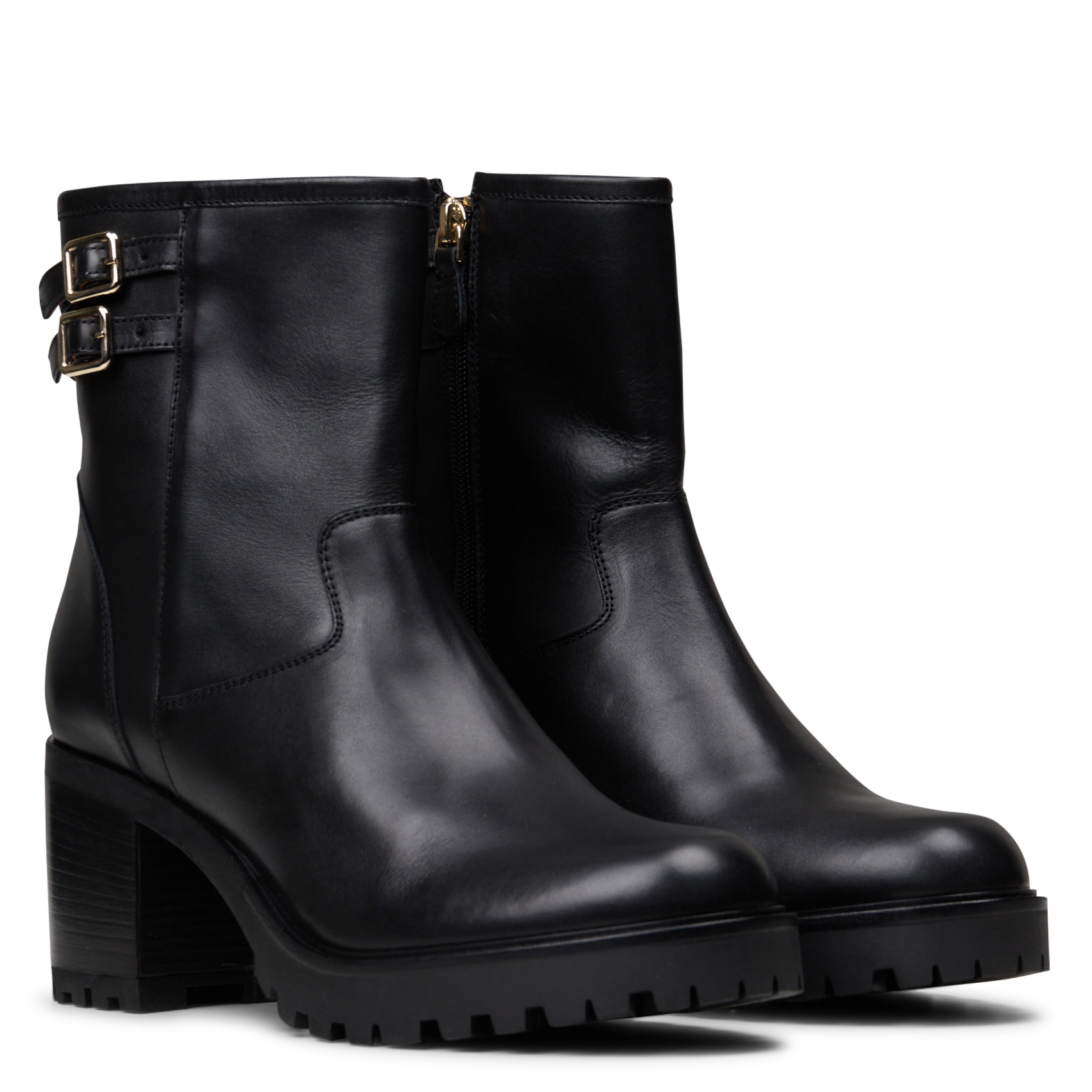 Lederstiefeletten MAISON TOUFET Schwarz