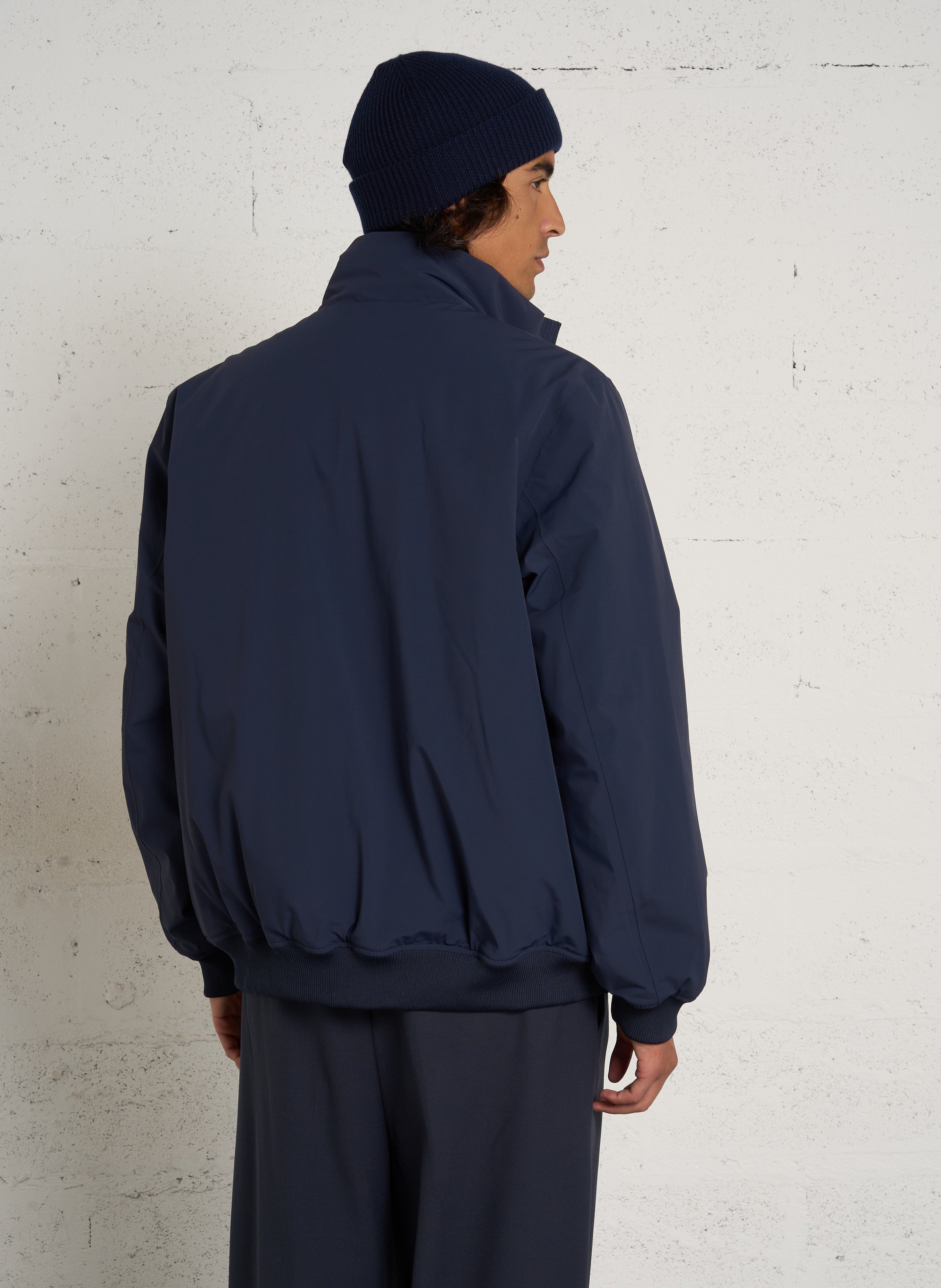 Gerade geschnittene Jacke mit Stehkragen K-WAY Blau