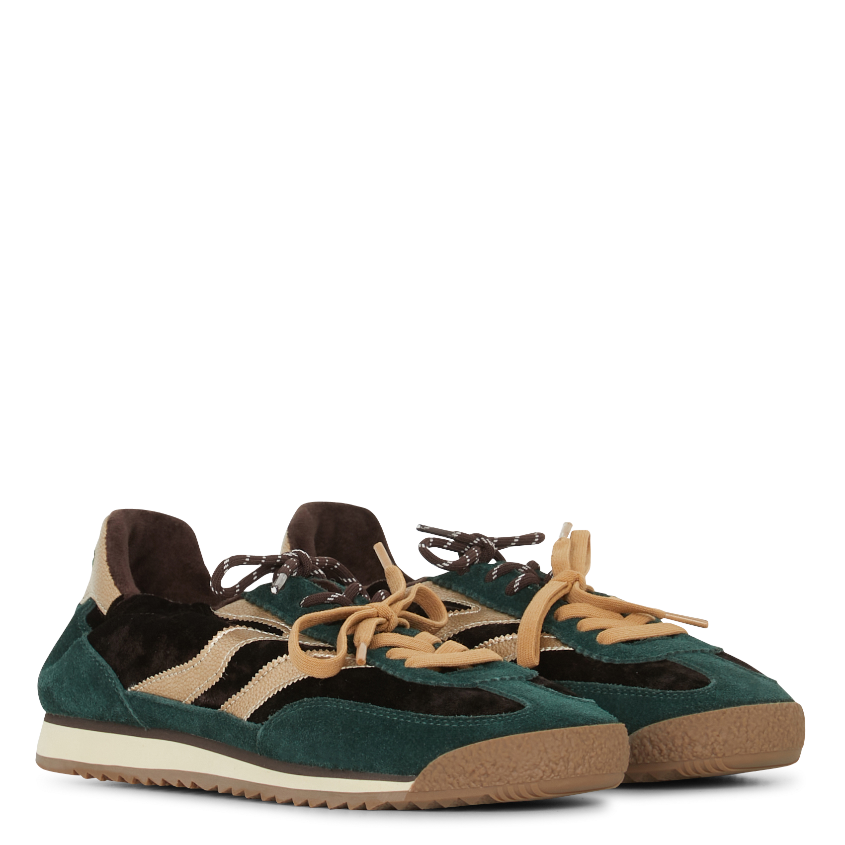 Baskets basses en cuir MRP Vert