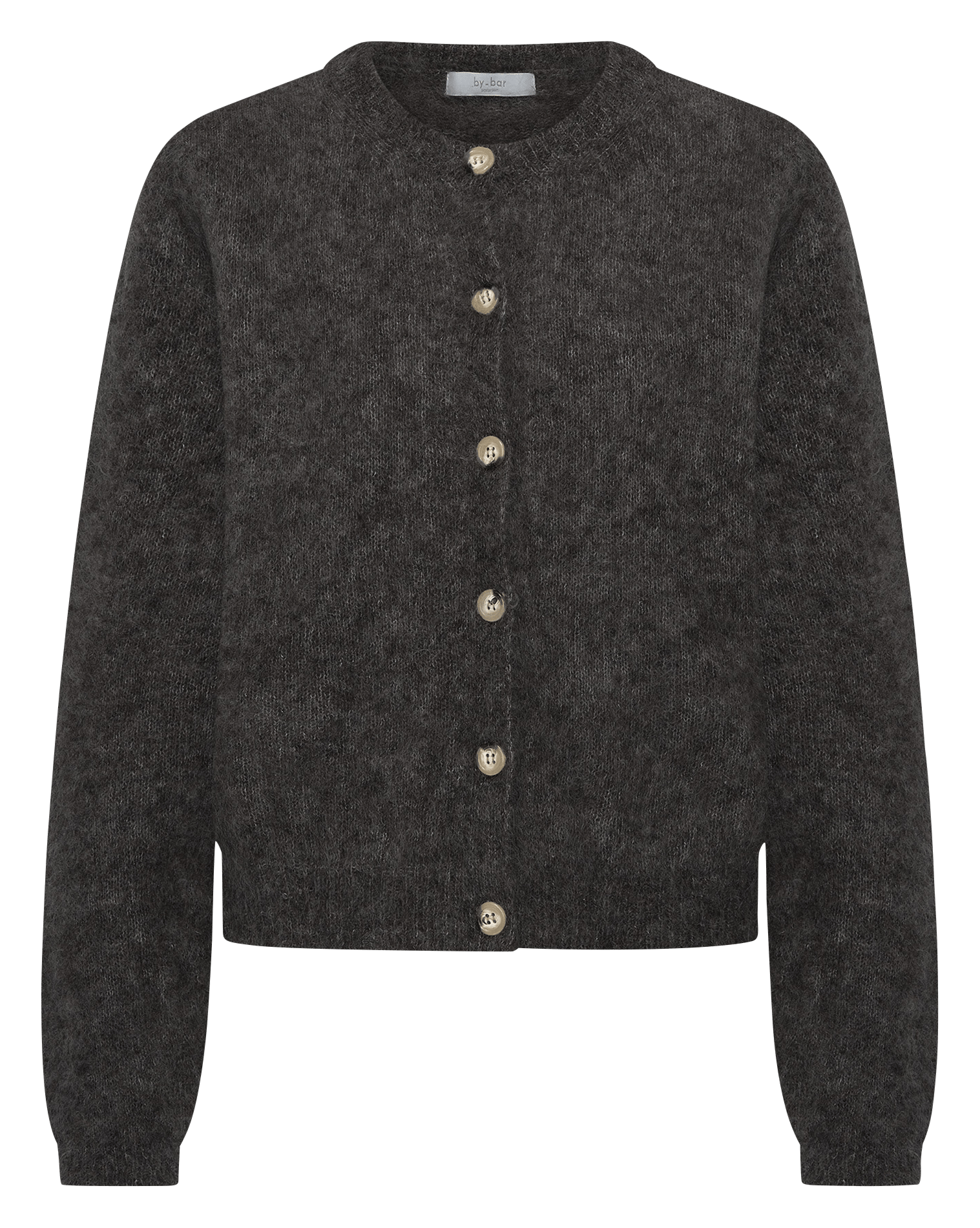 Gilet oversize en laine mélangée BY BAR Marron