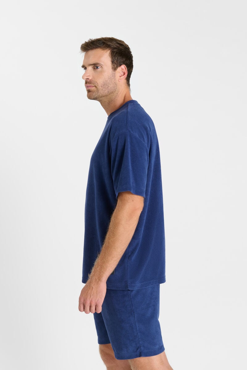 Tee-shirt col rond LE TEMPS DES CERISES Bleu