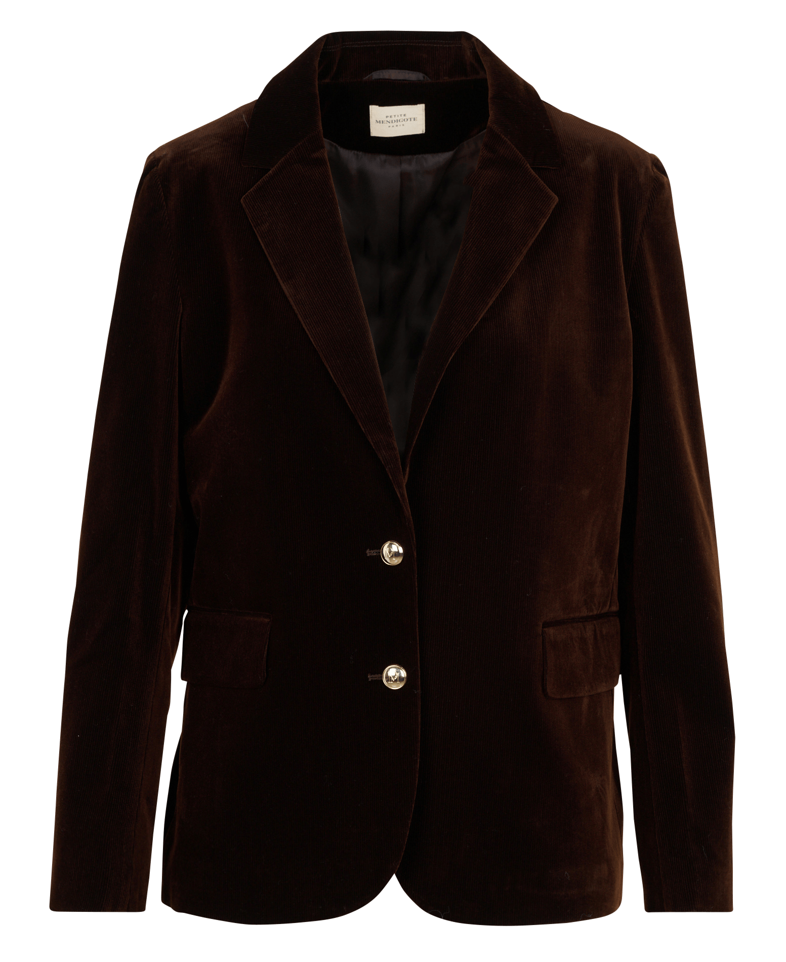 Blazer mit Rippenmuster aus Samteffekt PETITE MENDIGOTE