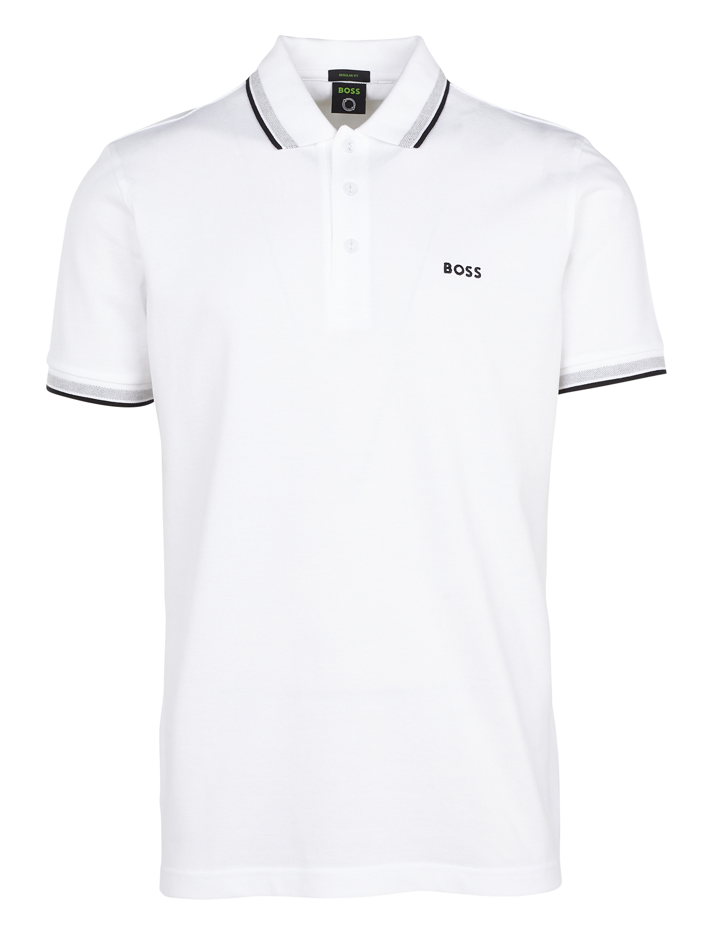 Regular-fit cotton polo shirt BOSS White