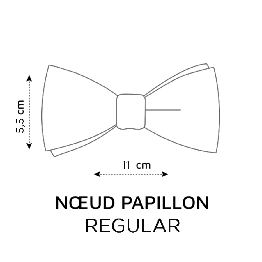 Noeud papillon en lin  LE COQ EN PAP' Rouge