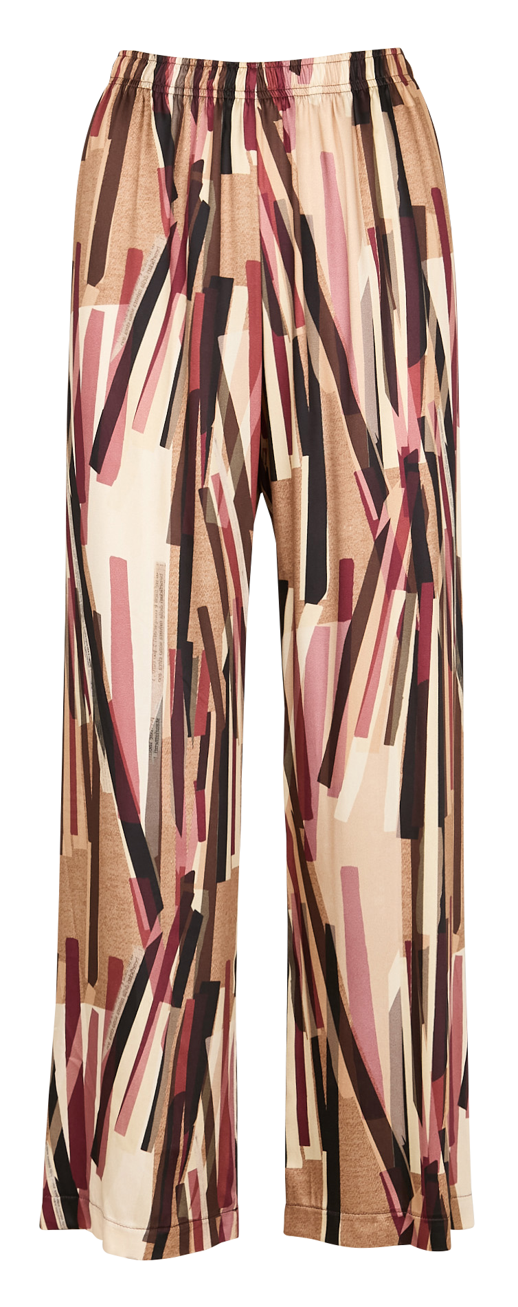 Pantalon large fluide imprimé IMPERIAL Beige