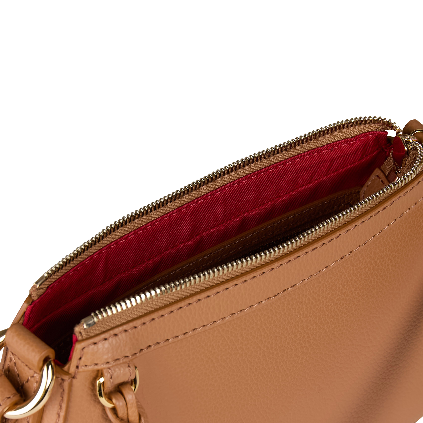 Sac bandoulière en cuir LANCEL Beige