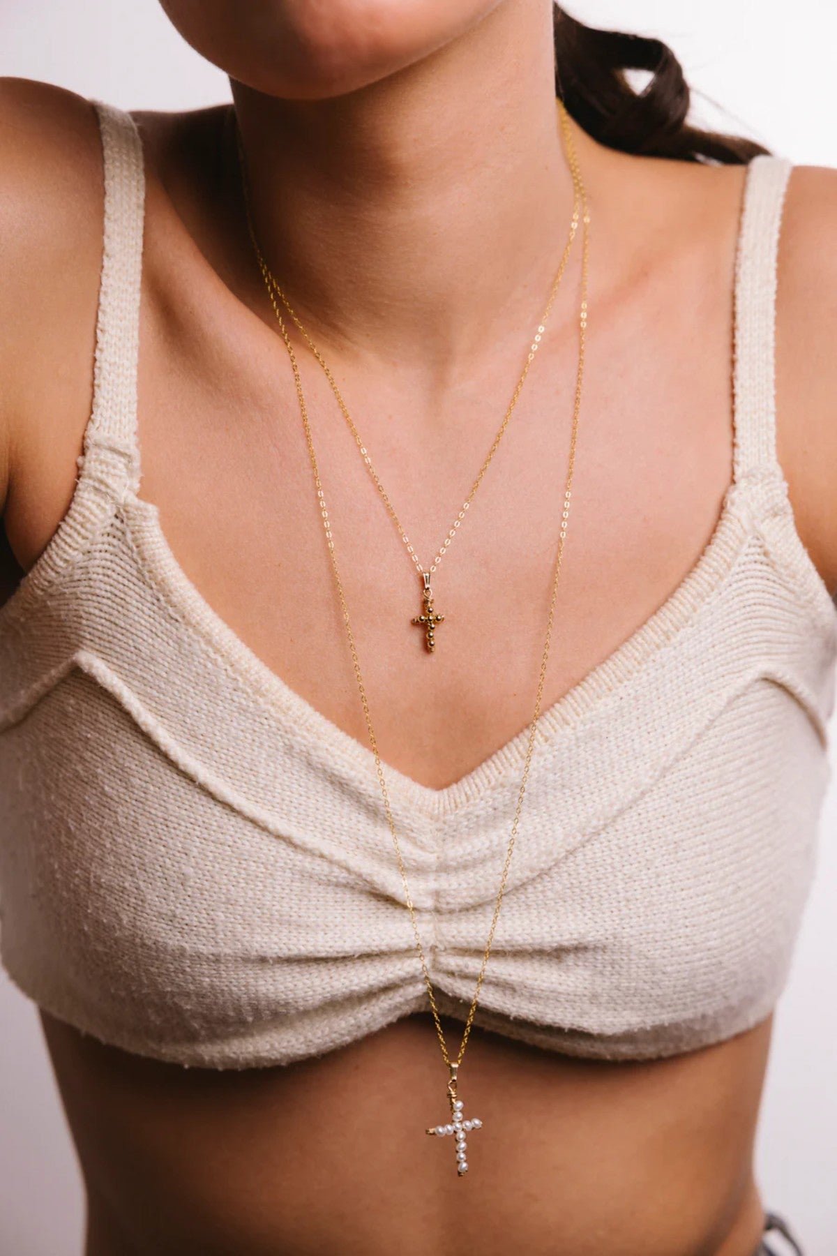 Long fine chain necklace YAY Golden