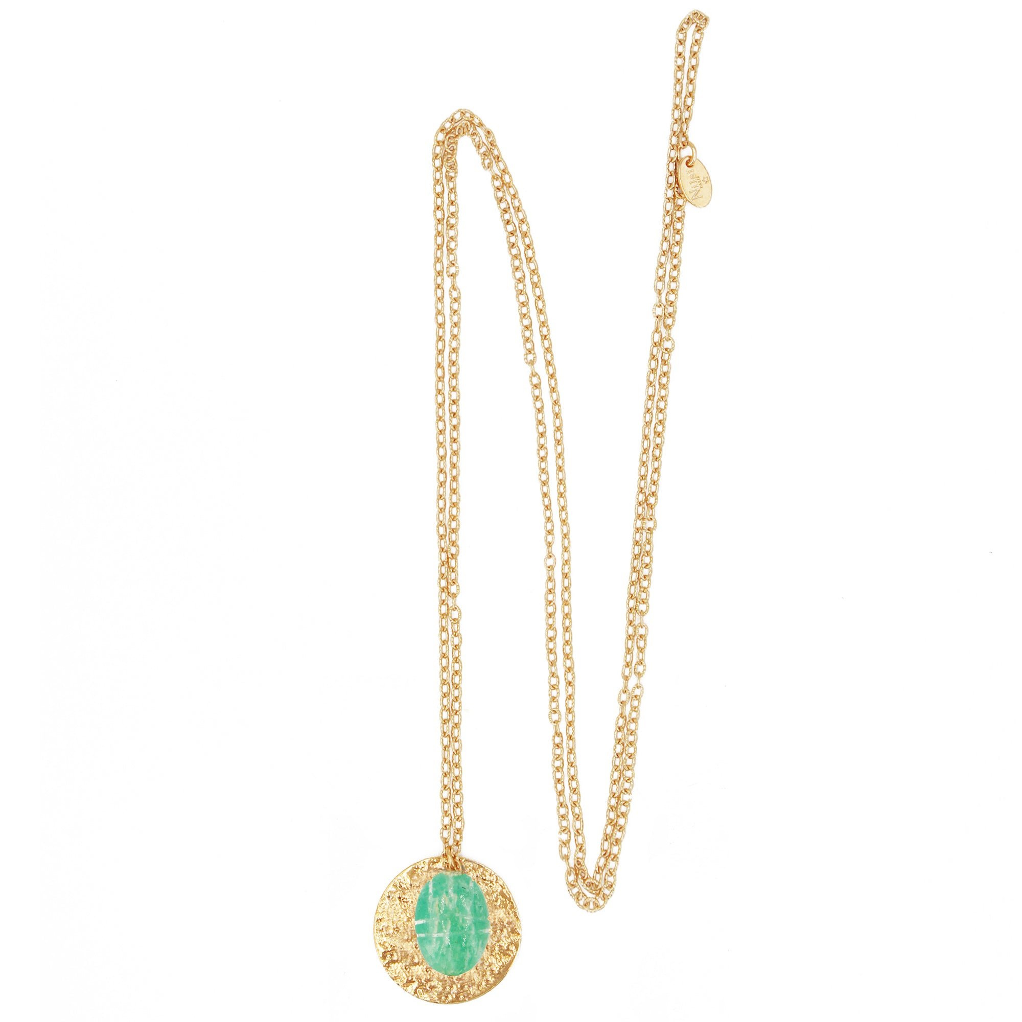Scarab necklace NILAI Green