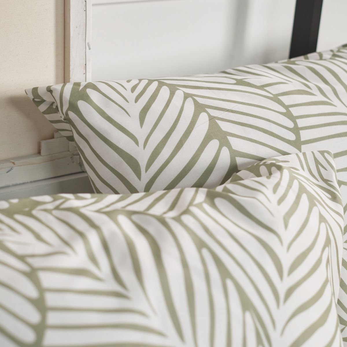 Printed cotton bed set TODAY LINGE DE MAISON Green