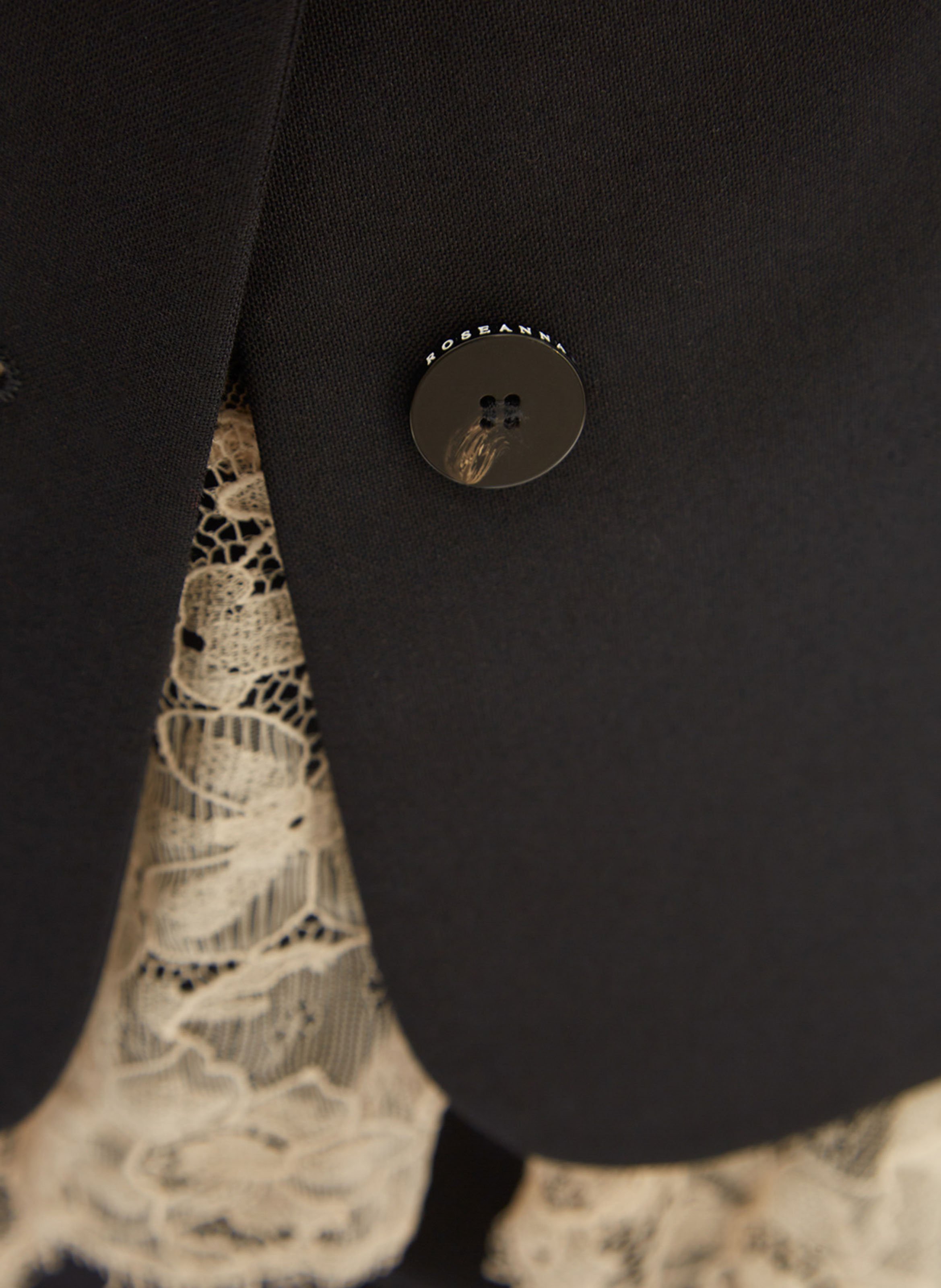 Gilet tailleur sans manches boutonné uni ROSEANNA Noir