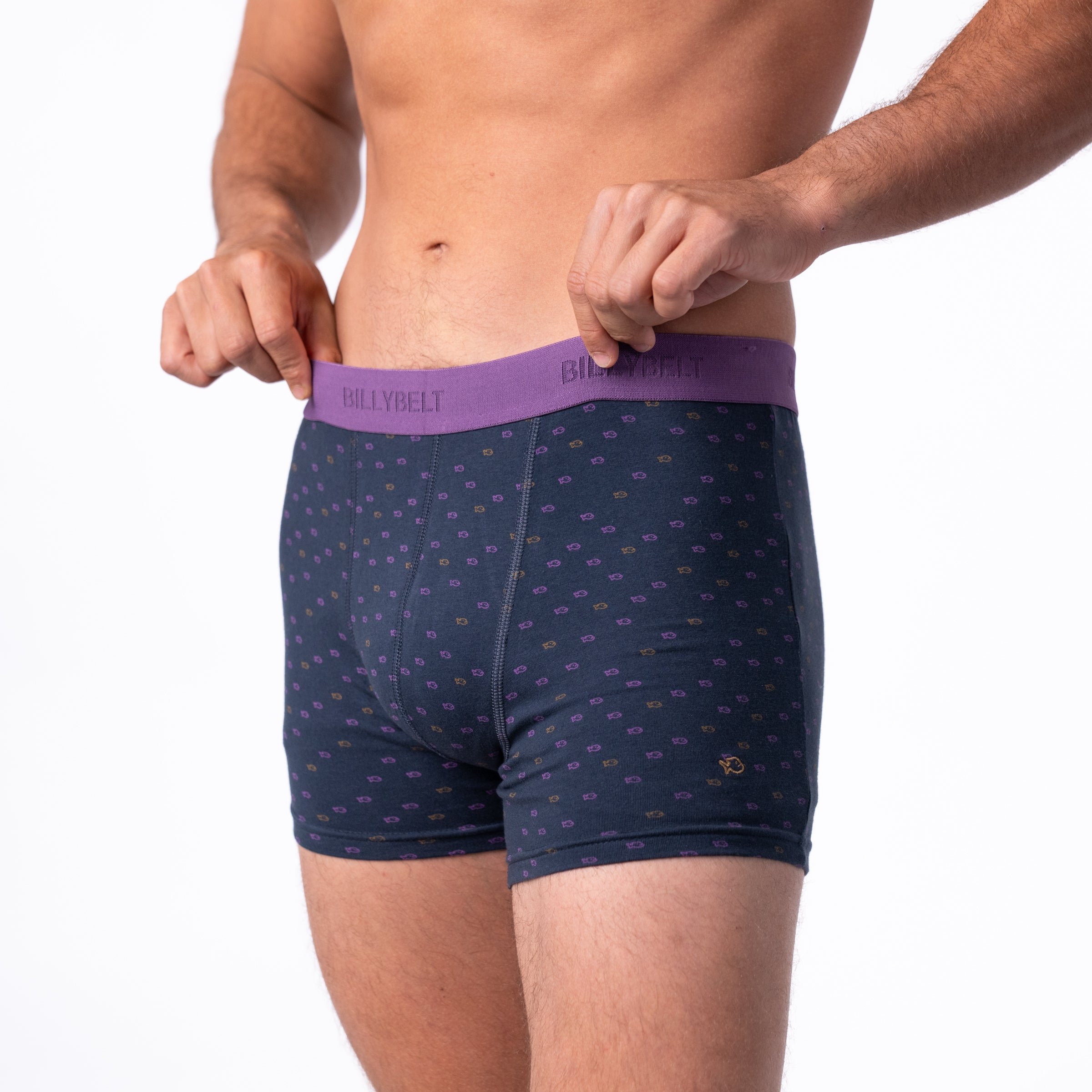 Organic cotton boxers BILLYBELT Grey