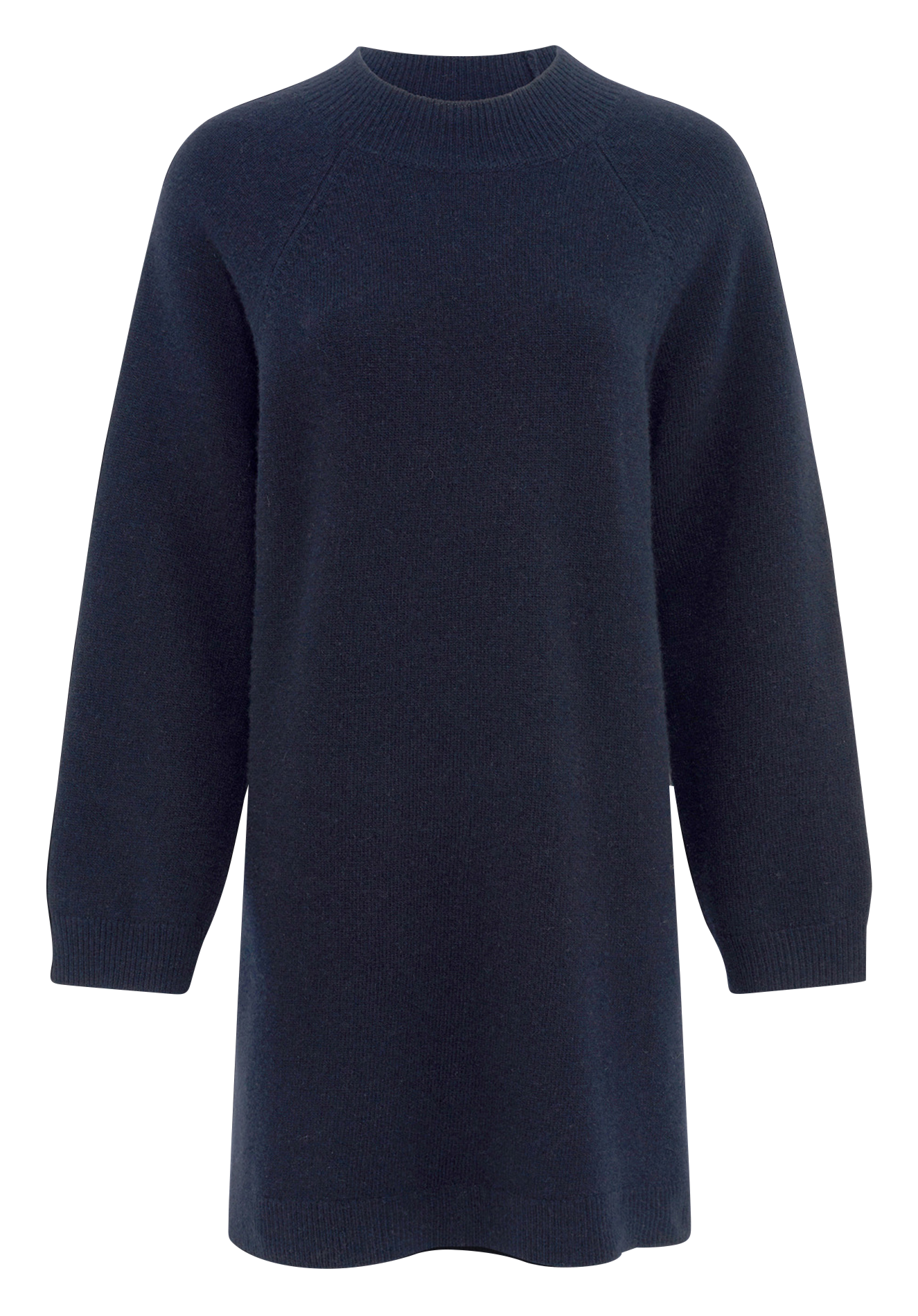Short dress with round neck in wool and cashmere blend GERARD DAREL Blue