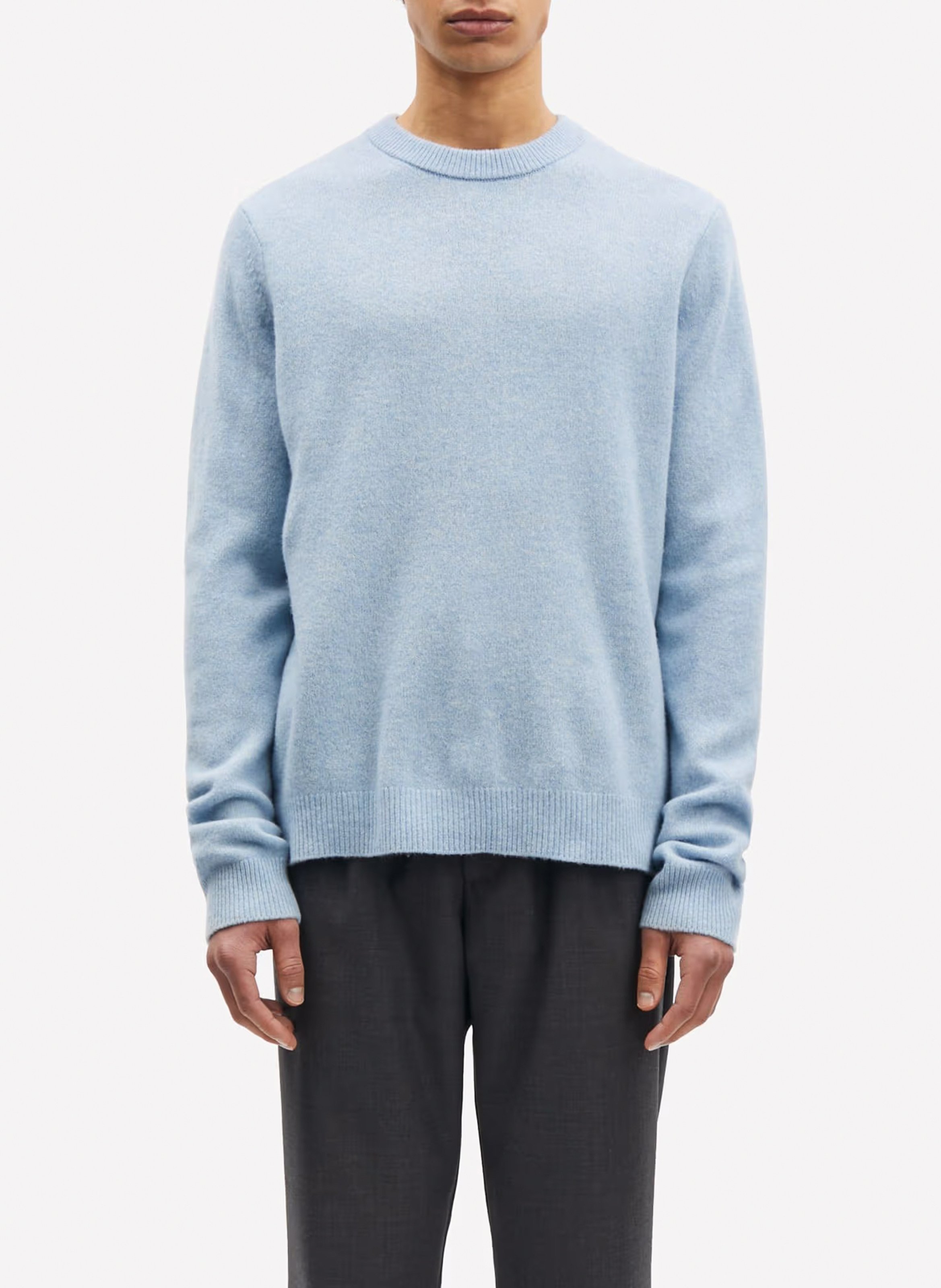 Pull col rond en laine mérinos SAMSOE SAMSOE