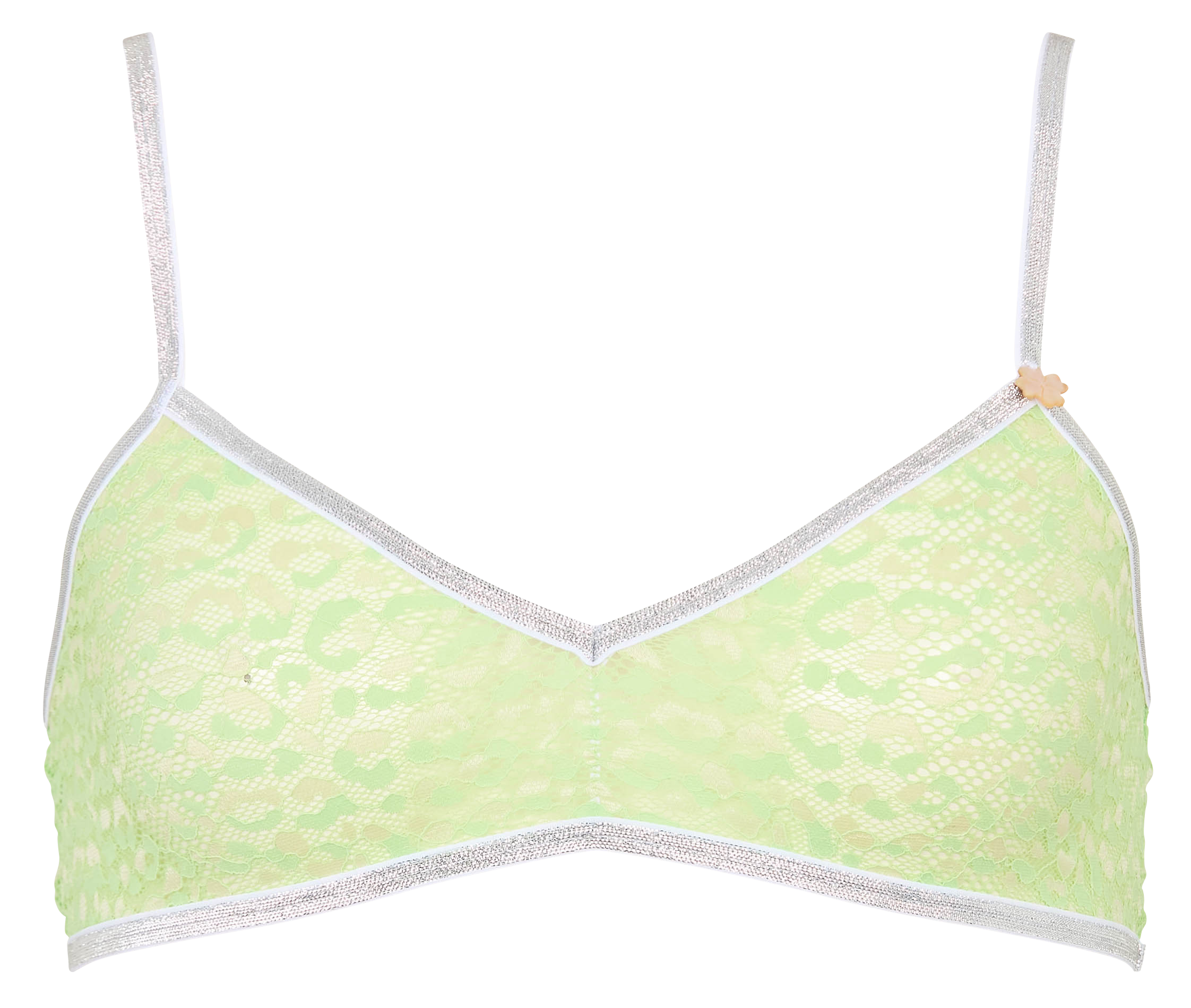 Brassière unie en dentelle LA NOUVELLE Vert