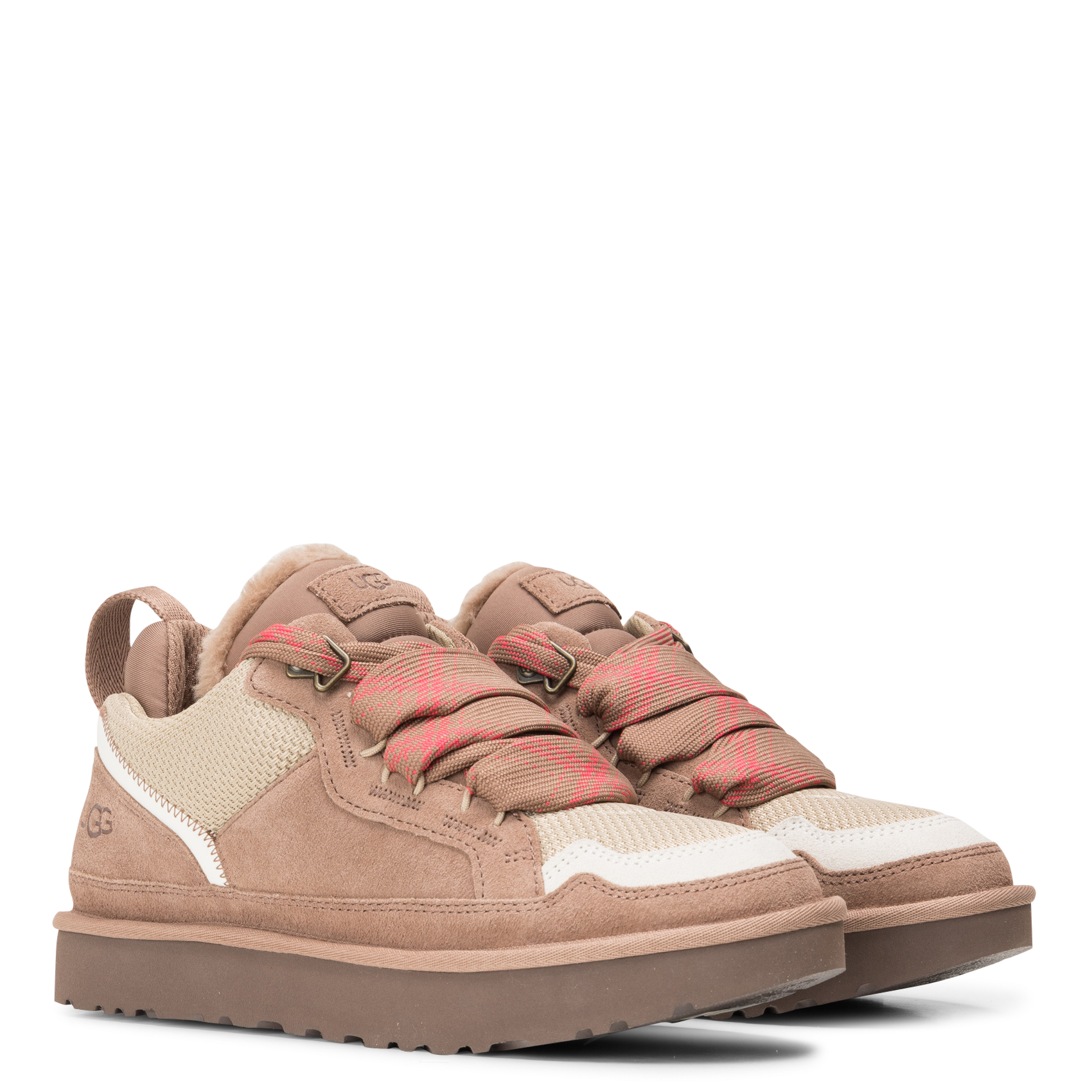 Baskets basses en cuir UGG Marron