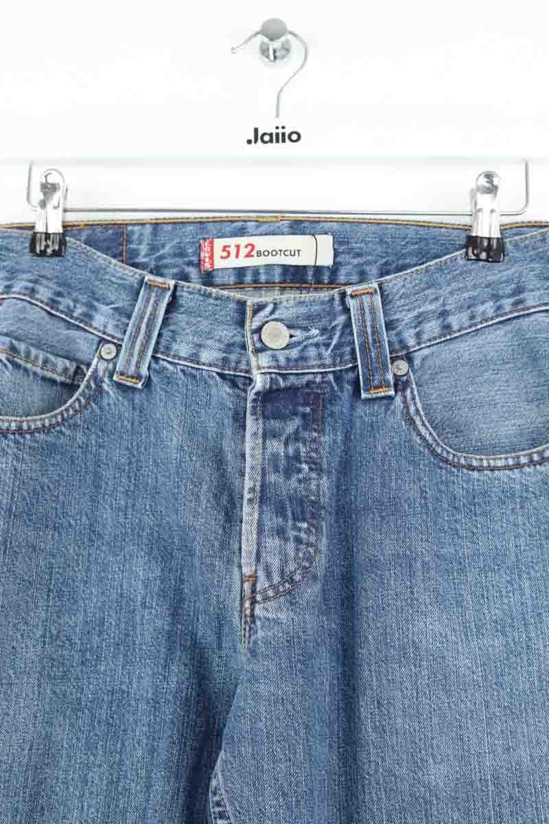 Cotton straight jeans LEVI'S - Seconde main Blue