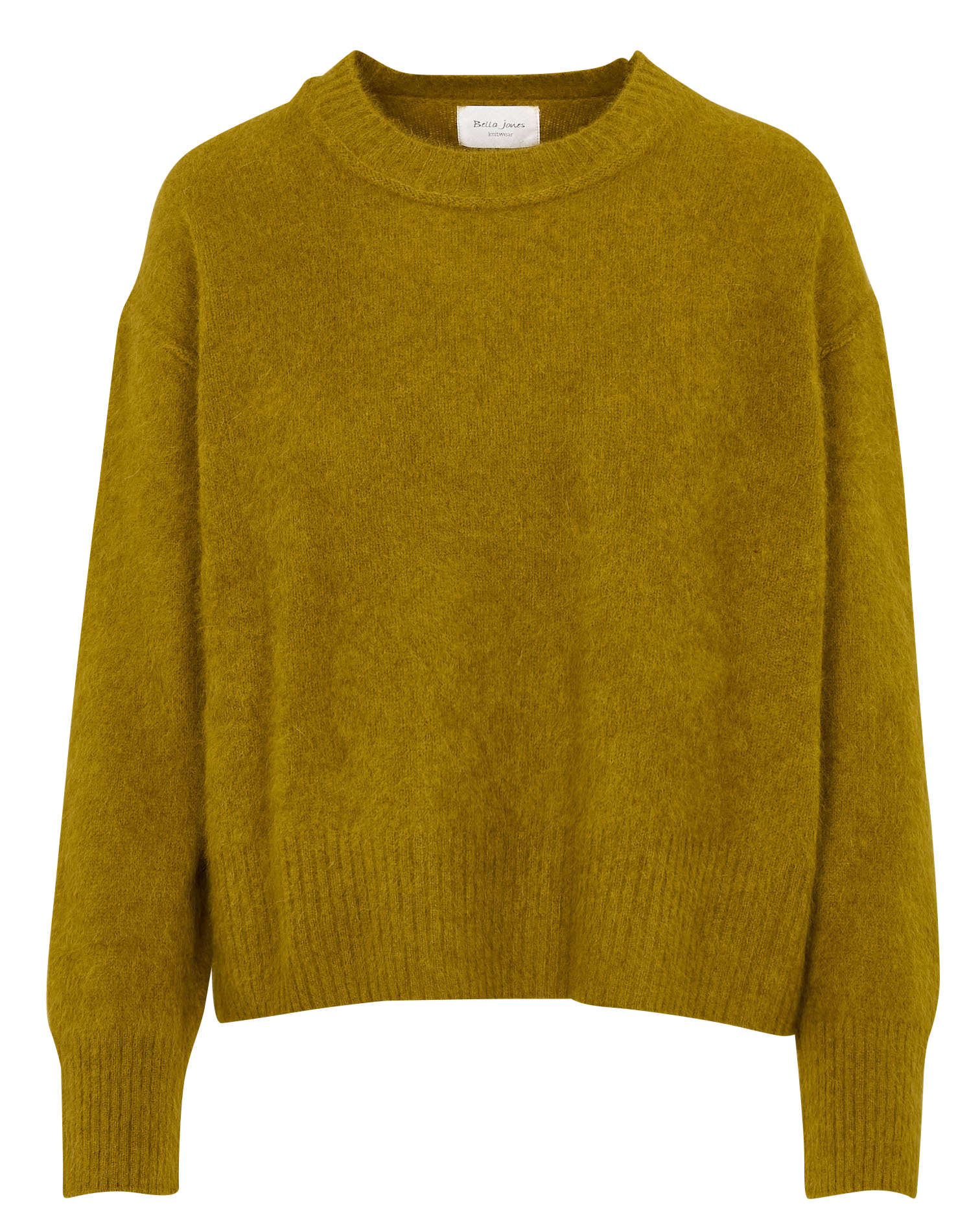Abidjan wool round-neck sweater BELLA JONES Yellow