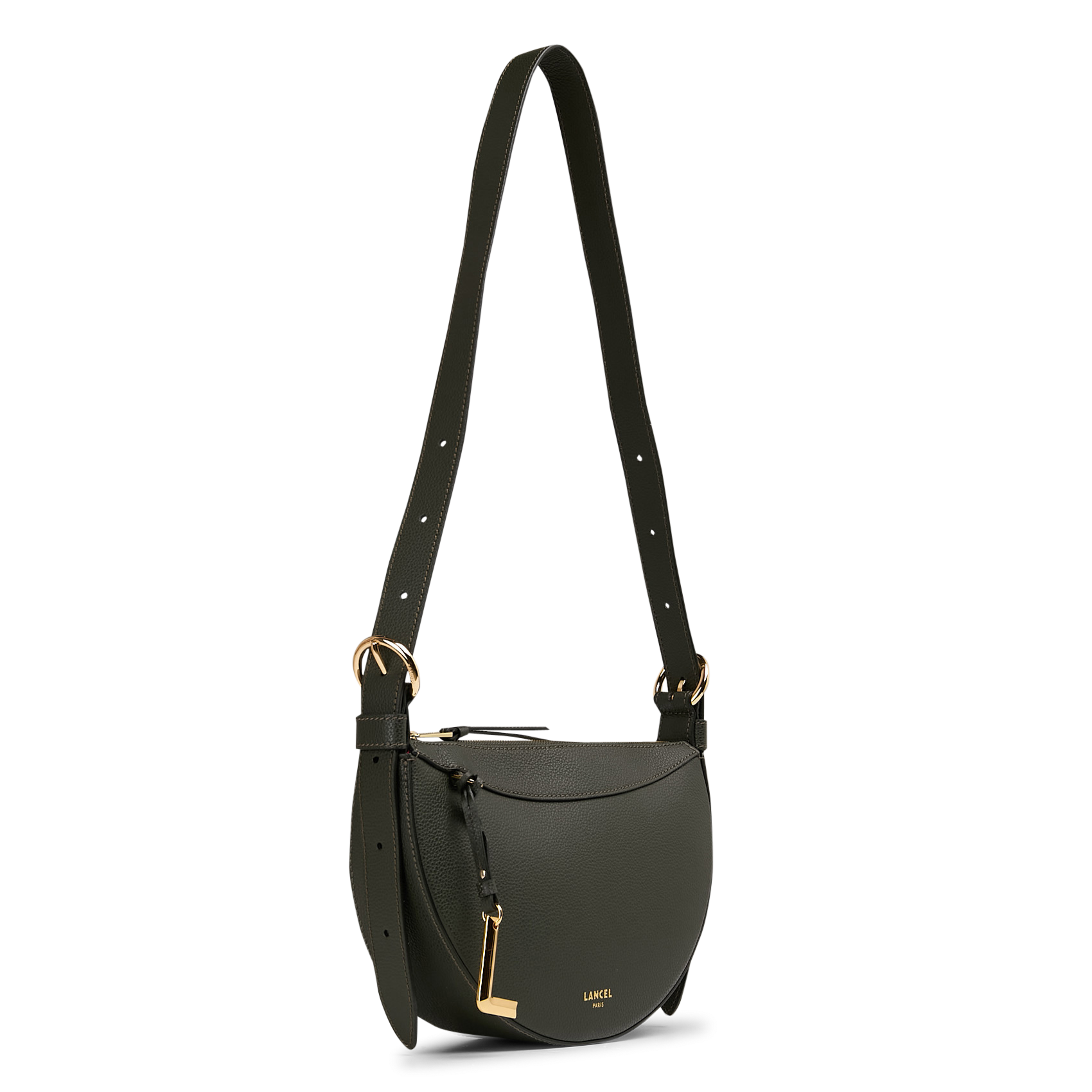 Halbmond-Ledertasche LANCEL Grun