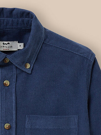 Velour shirt CYRILLUS Blue