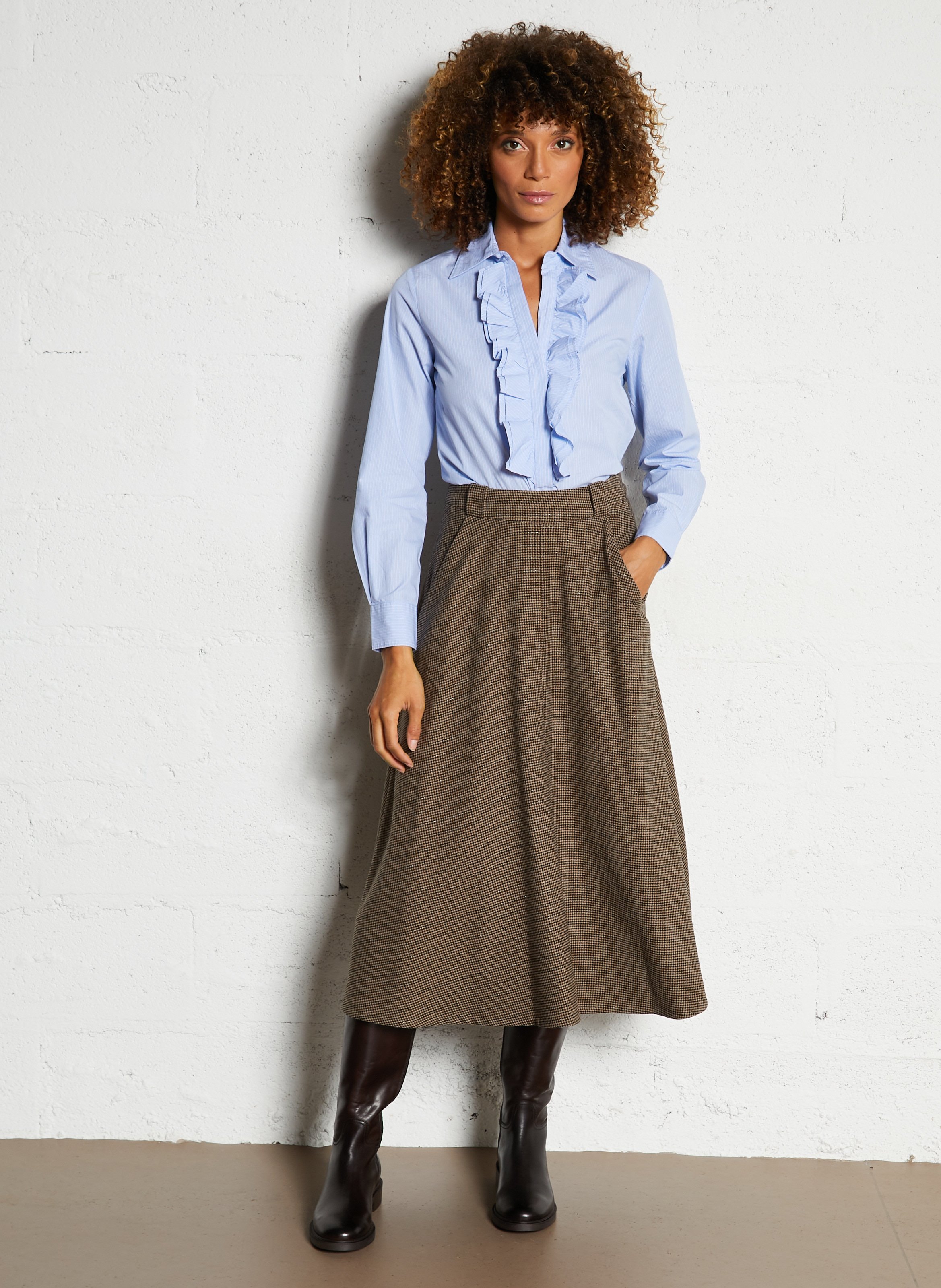 Ary leather boots BOCAGE Brown