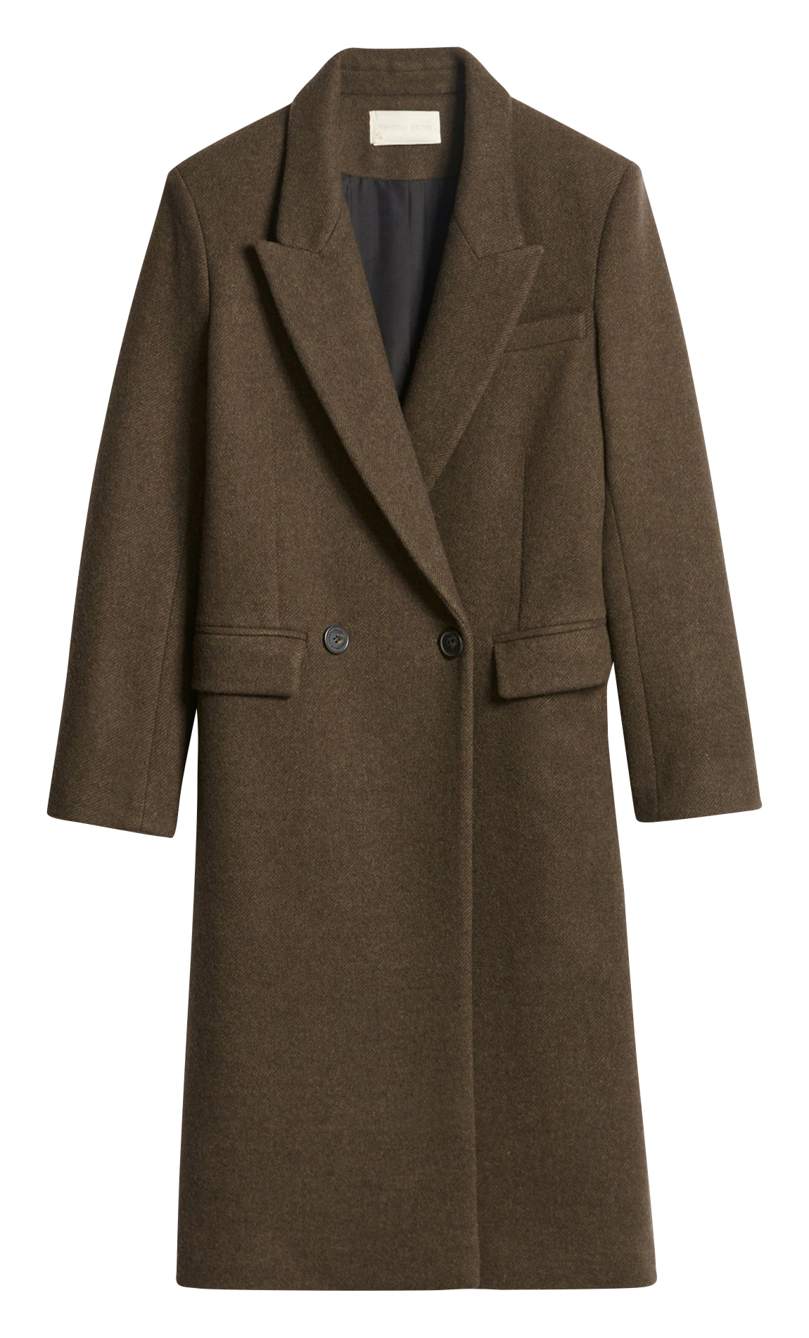 Oversized jas met reverskraag van gemengd wol VANESSA BRUNO Groen