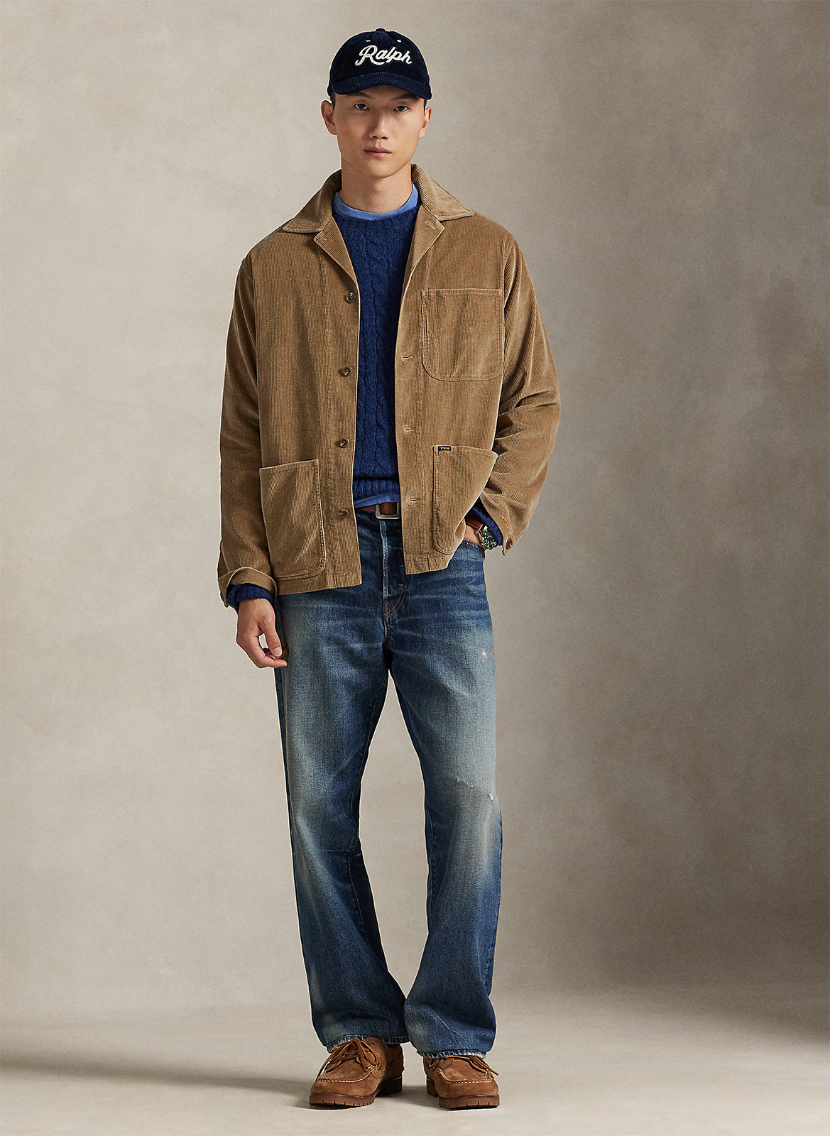 Surchemise droite en coton POLO RALPH LAUREN Beige