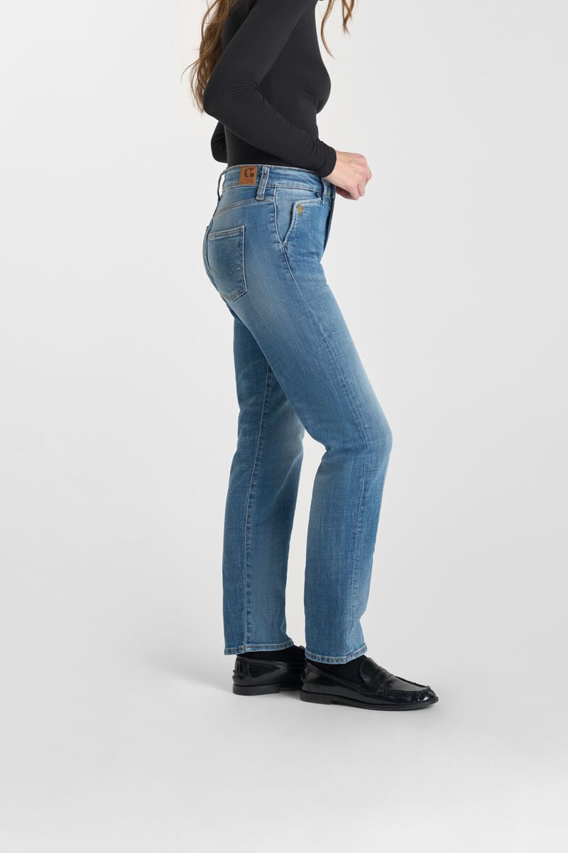 Straight jeans, 7/8 length LE TEMPS DES CERISES Blue