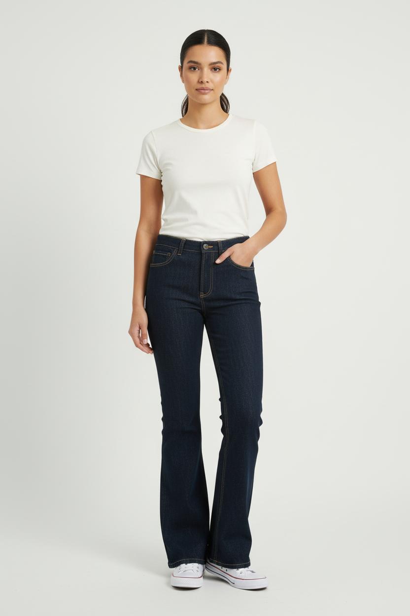 Cropped slim jeans with studs INES DE LA FRESSANGE - Seconde main Blue