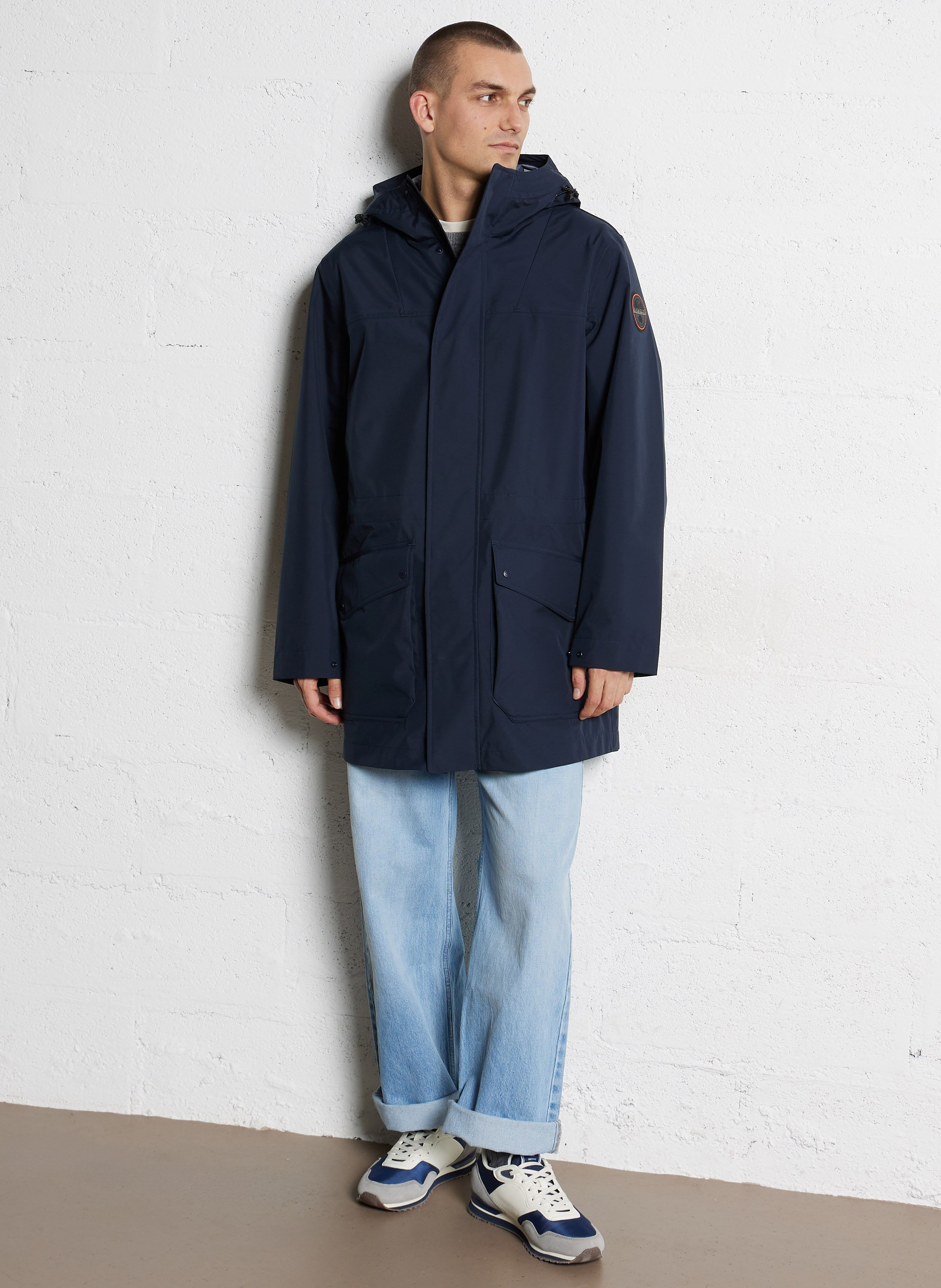 Veste droite à capuche  NAPAPIJRI Bleu