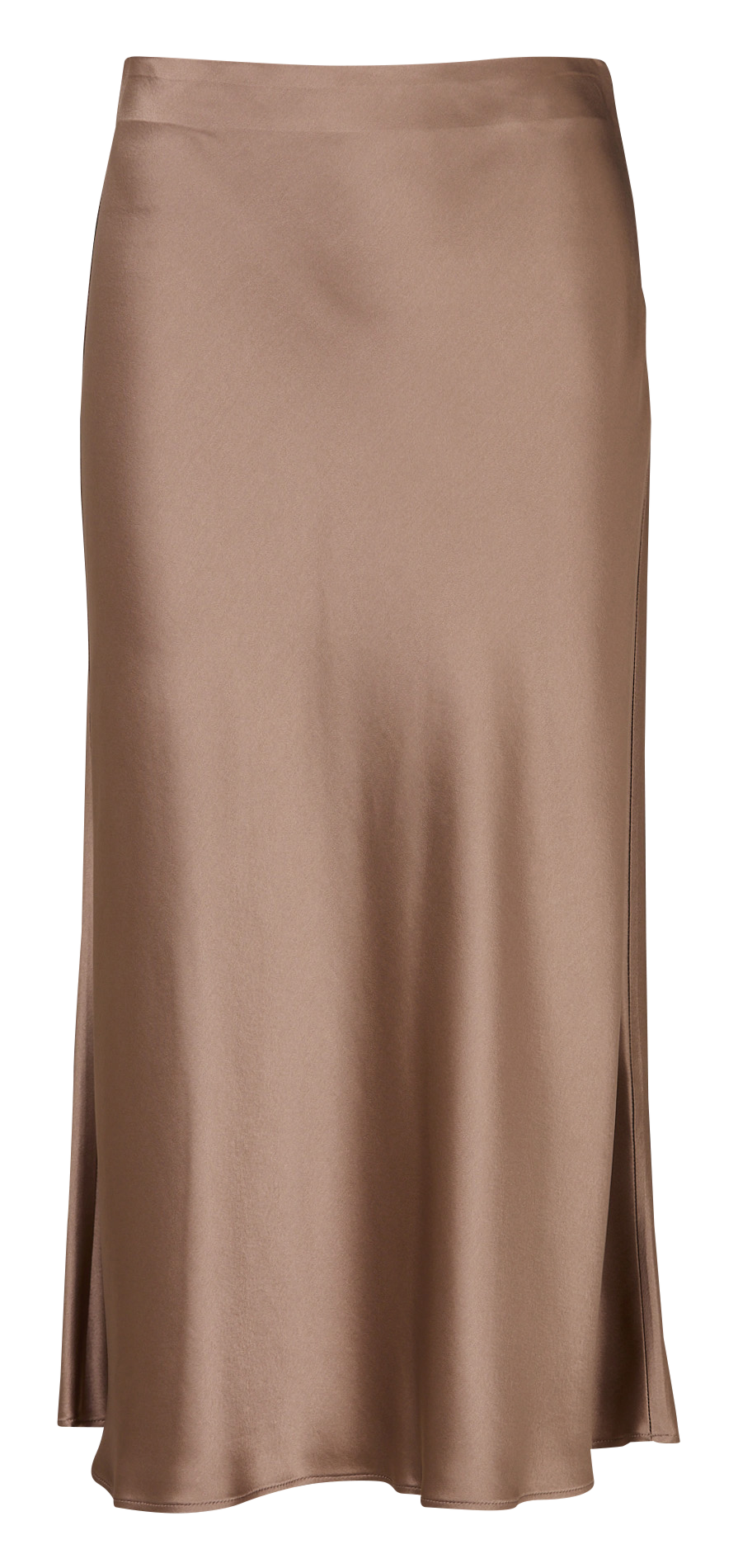 Jupe midi fluide en satin MAISON 123 Gris