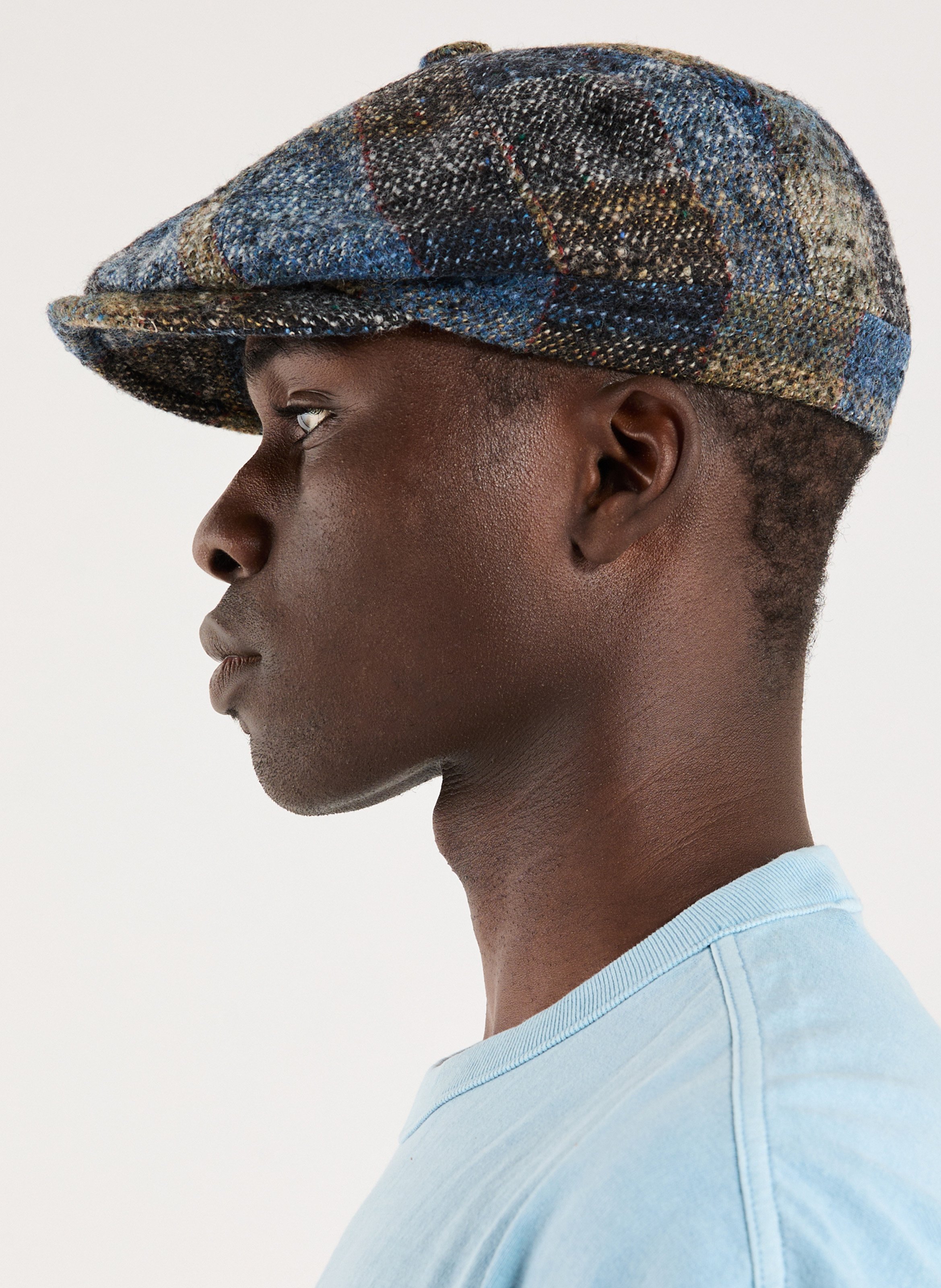 Béret casquette à enfiler en tweed SAISON 1865 Bleu