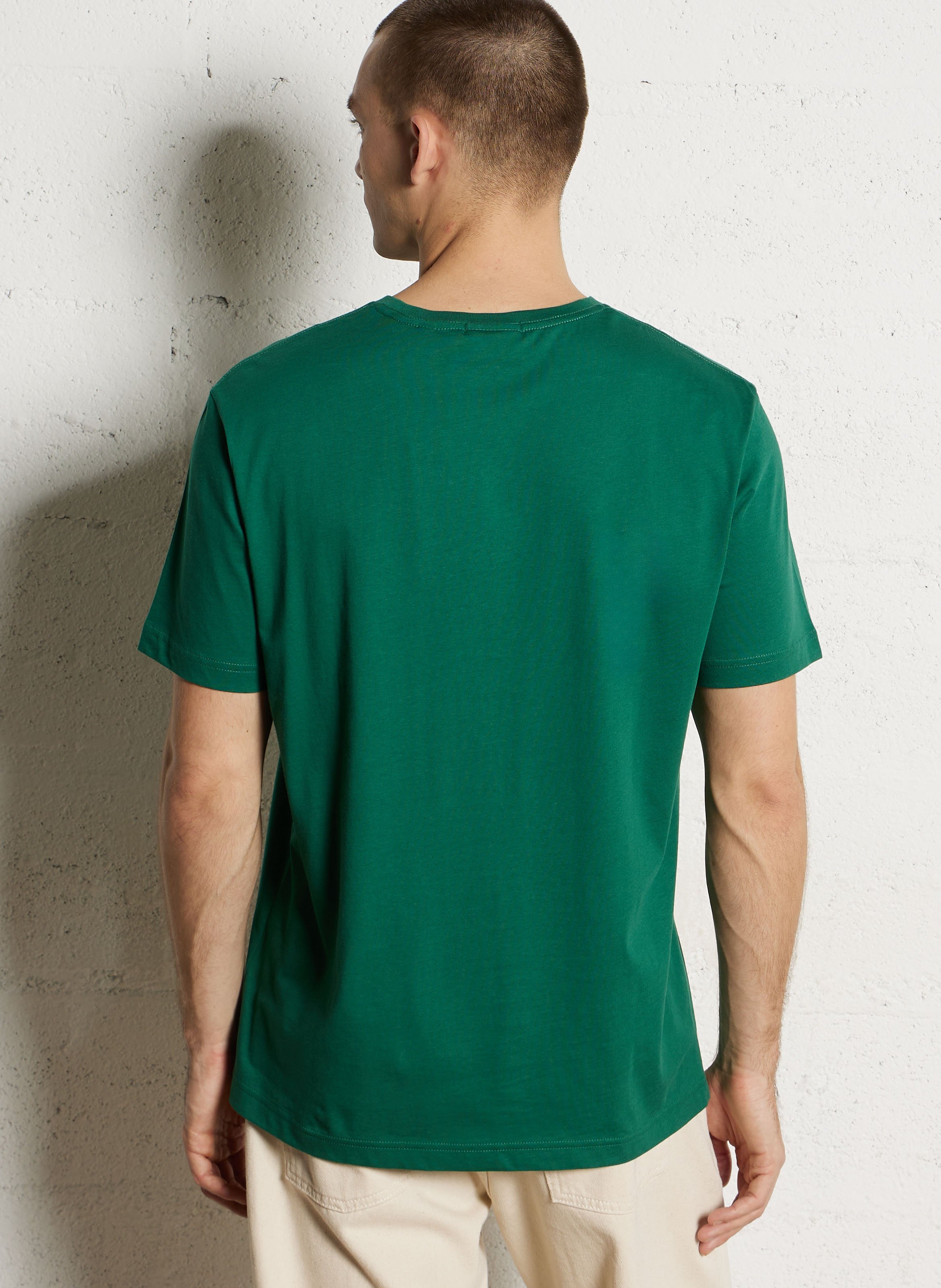 Tee-shirt en coton col rond GANT Vert