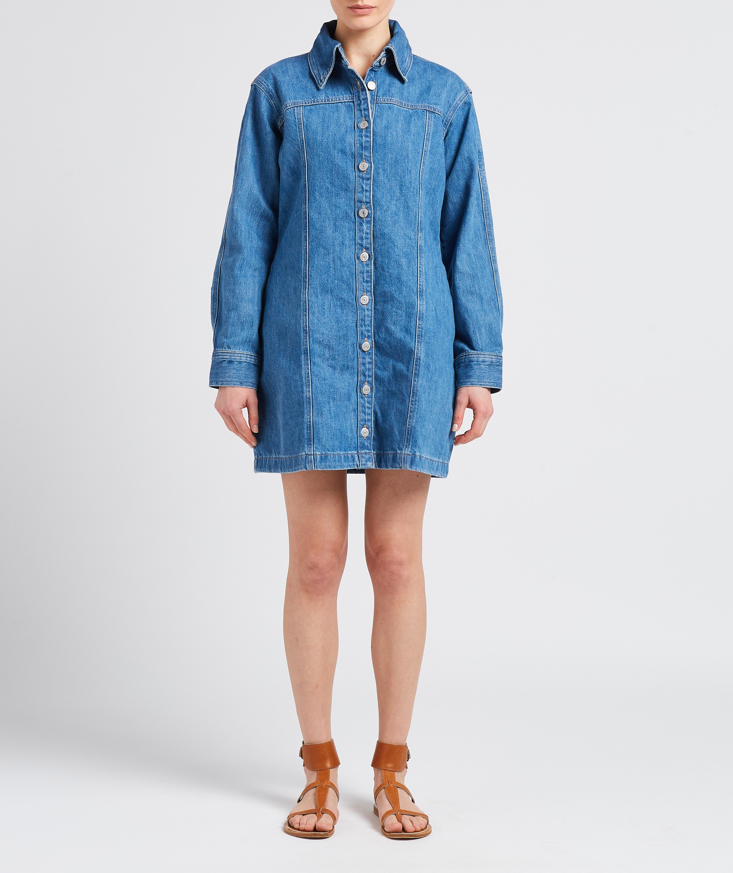 Short buttoned denim dress LEVI'S Raw denim