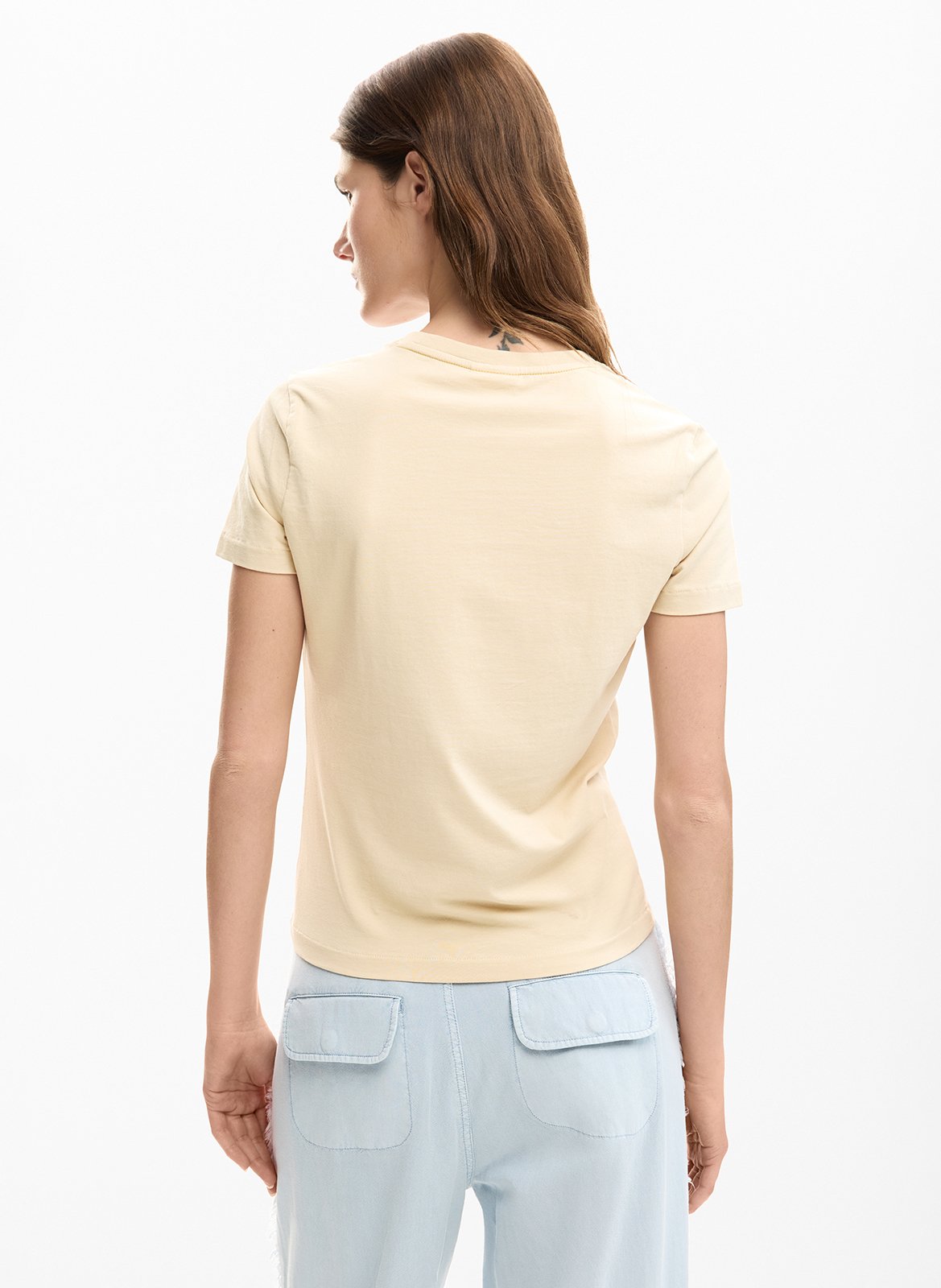 Jacksonville - T-Shirt mit Rundhalsausschnitt aus Baumwoll-Mix DESIGUAL Weiss