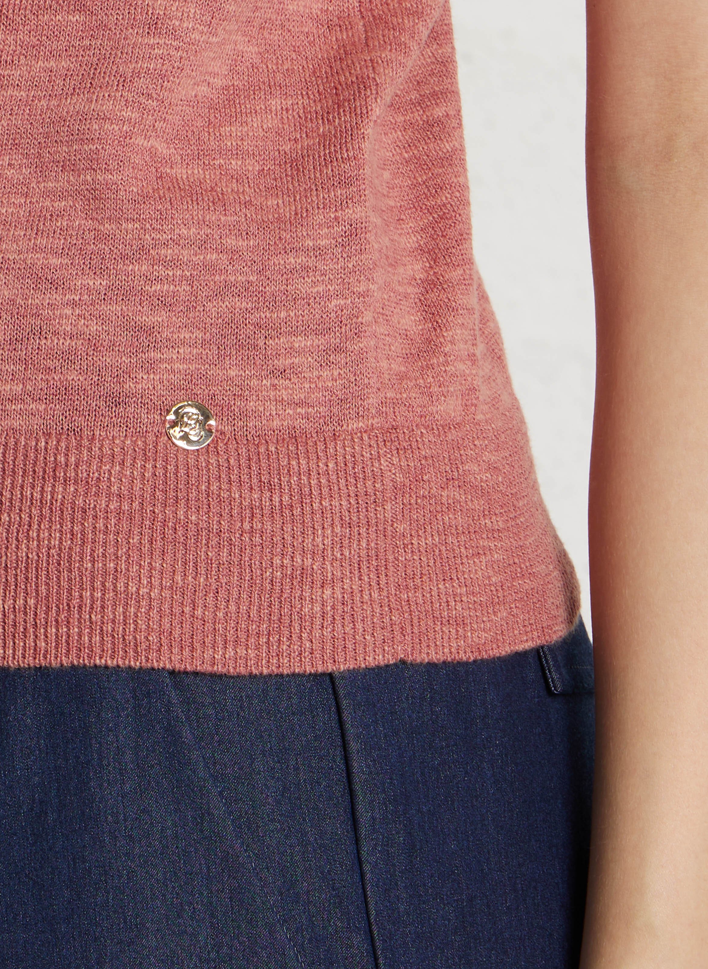 Débardeur en maille asymétrique LA PETITE ETOILE Rose