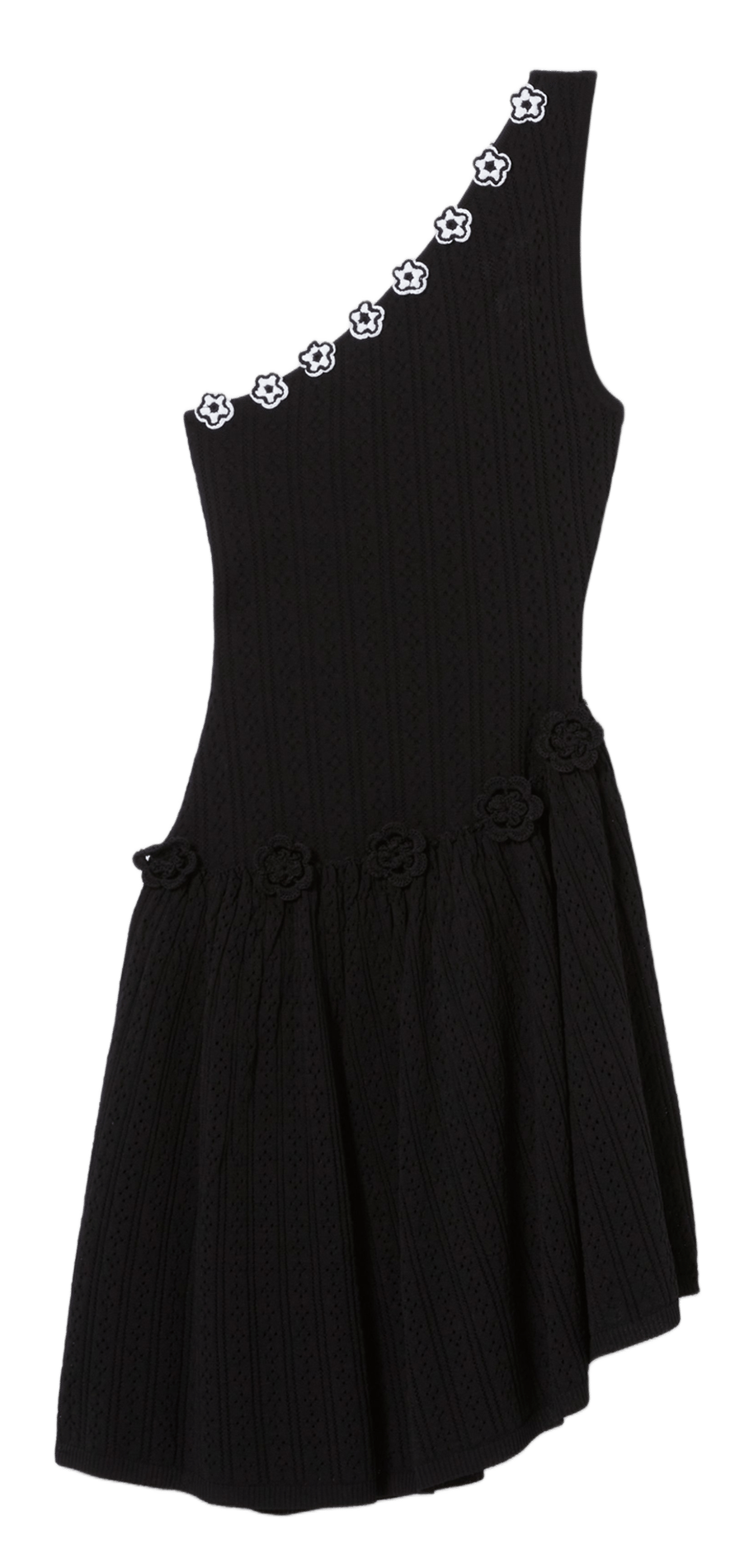 Robe courte asymétrique en maille CLAUDIE PIERLOT Multicolore