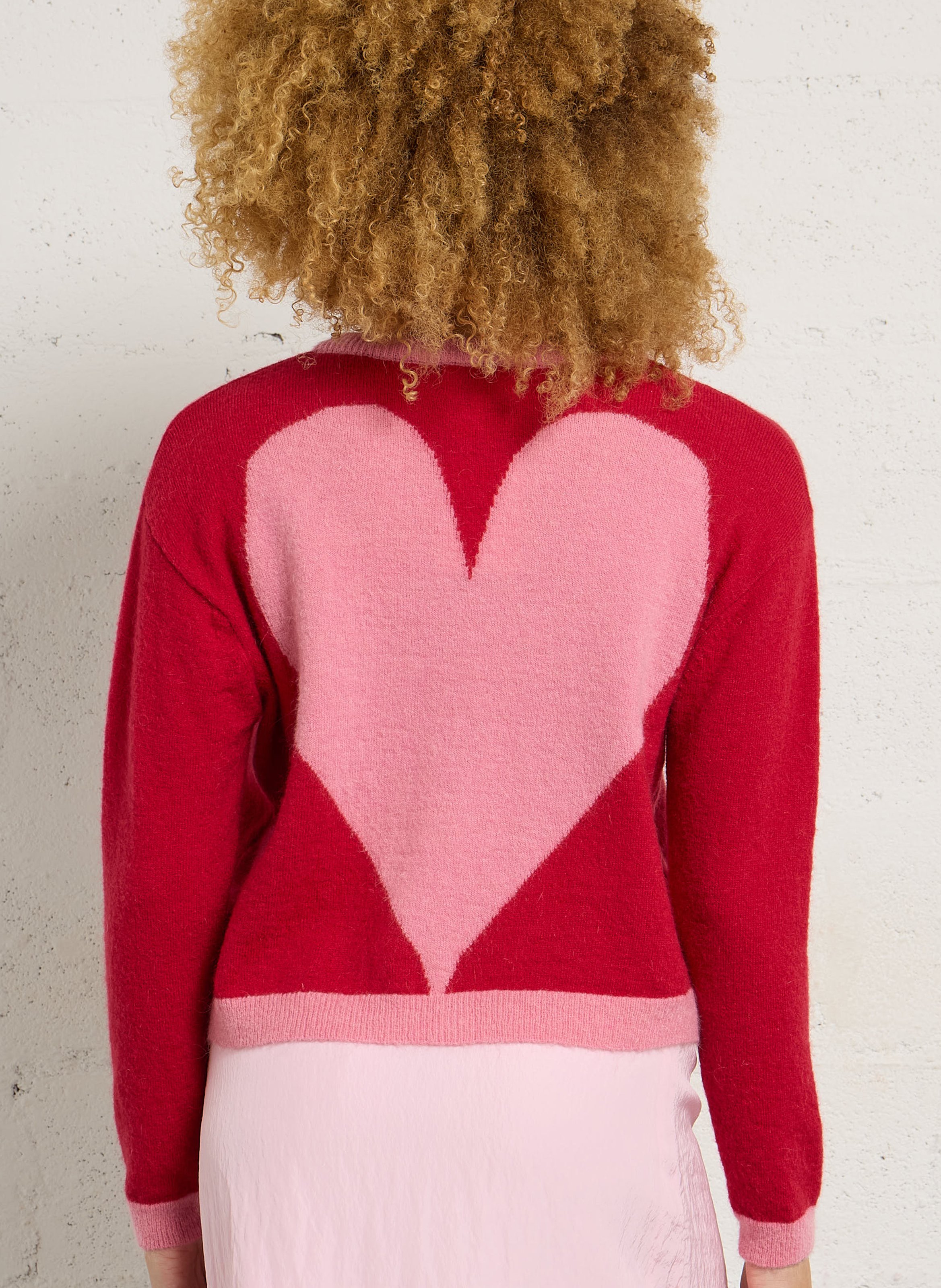 Oversized wool-blend cardigan ELISE CHALMIN Multicolored