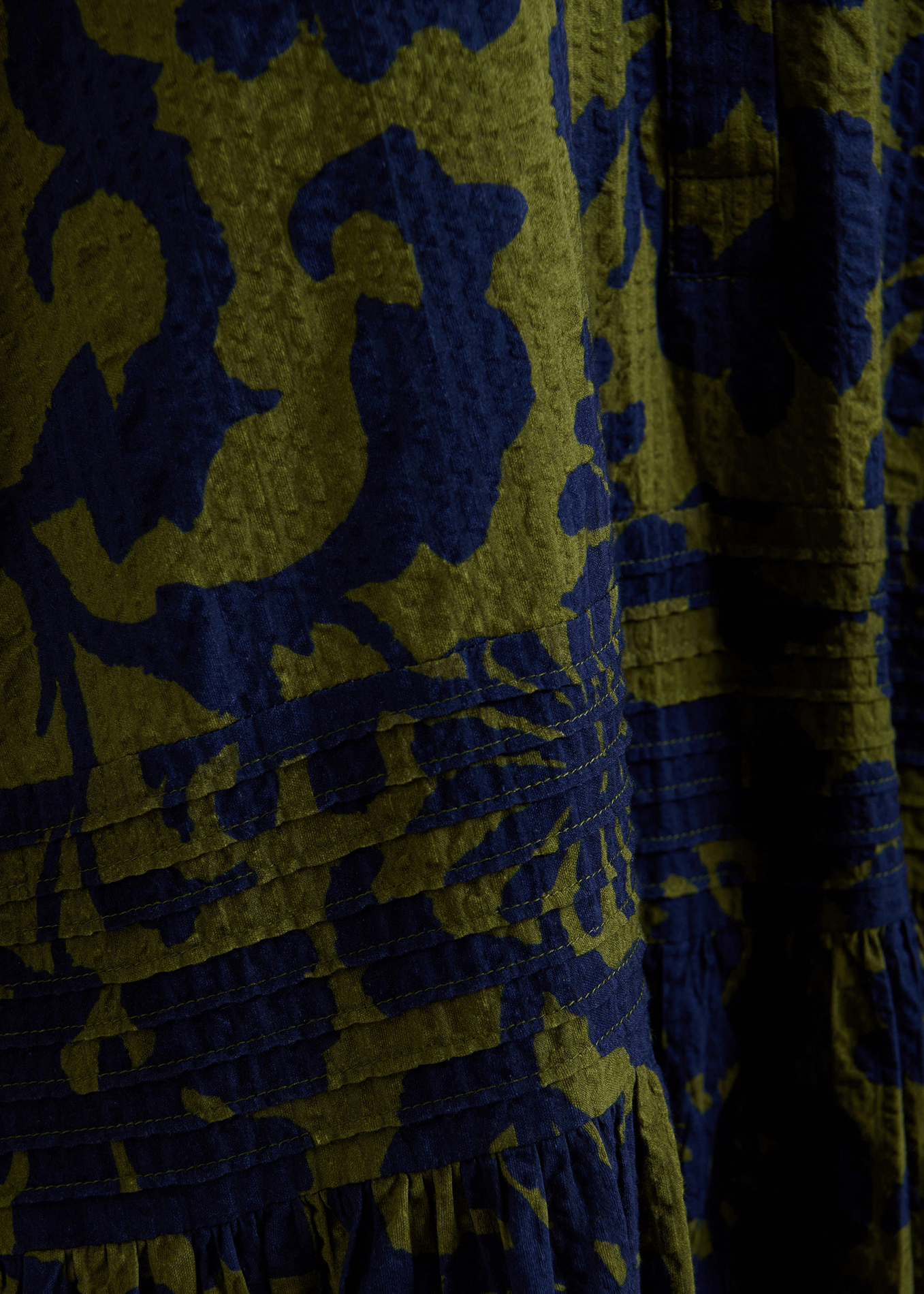 Vestido camisero amplio estampado ESSENTIEL ANTWERP Verde