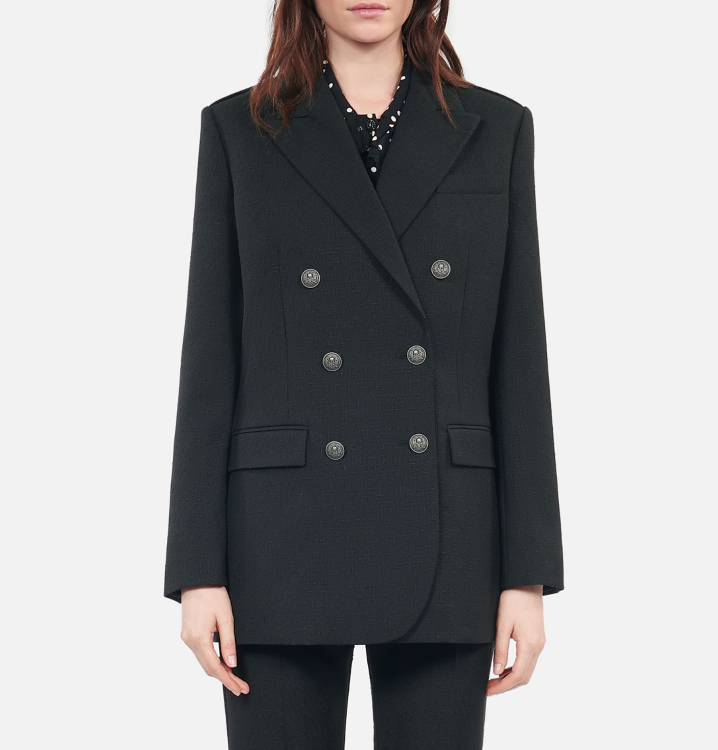 Rechte blazer | wolblend THE KOOPLES Zwart