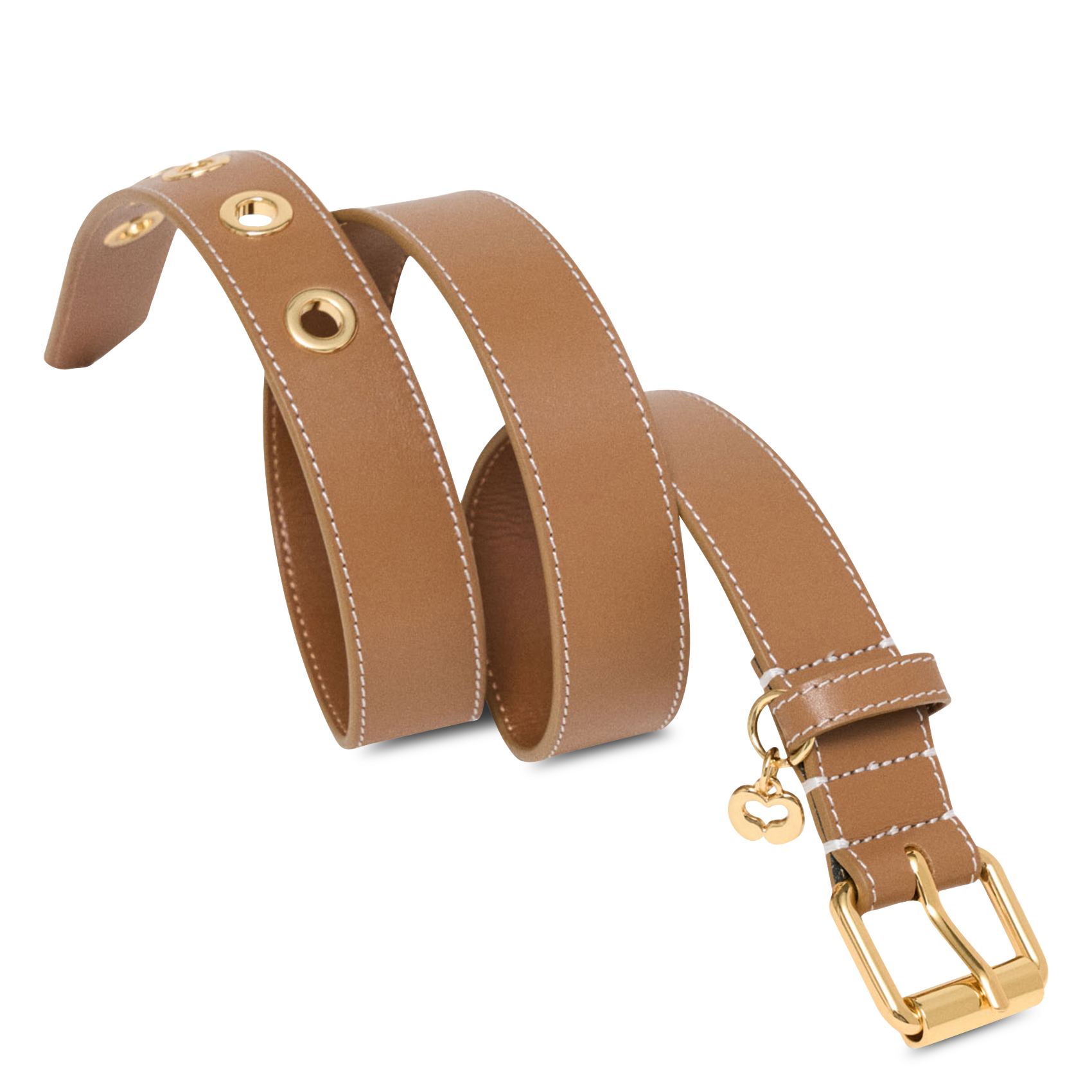 Ceinture en cuir MAJE Marron