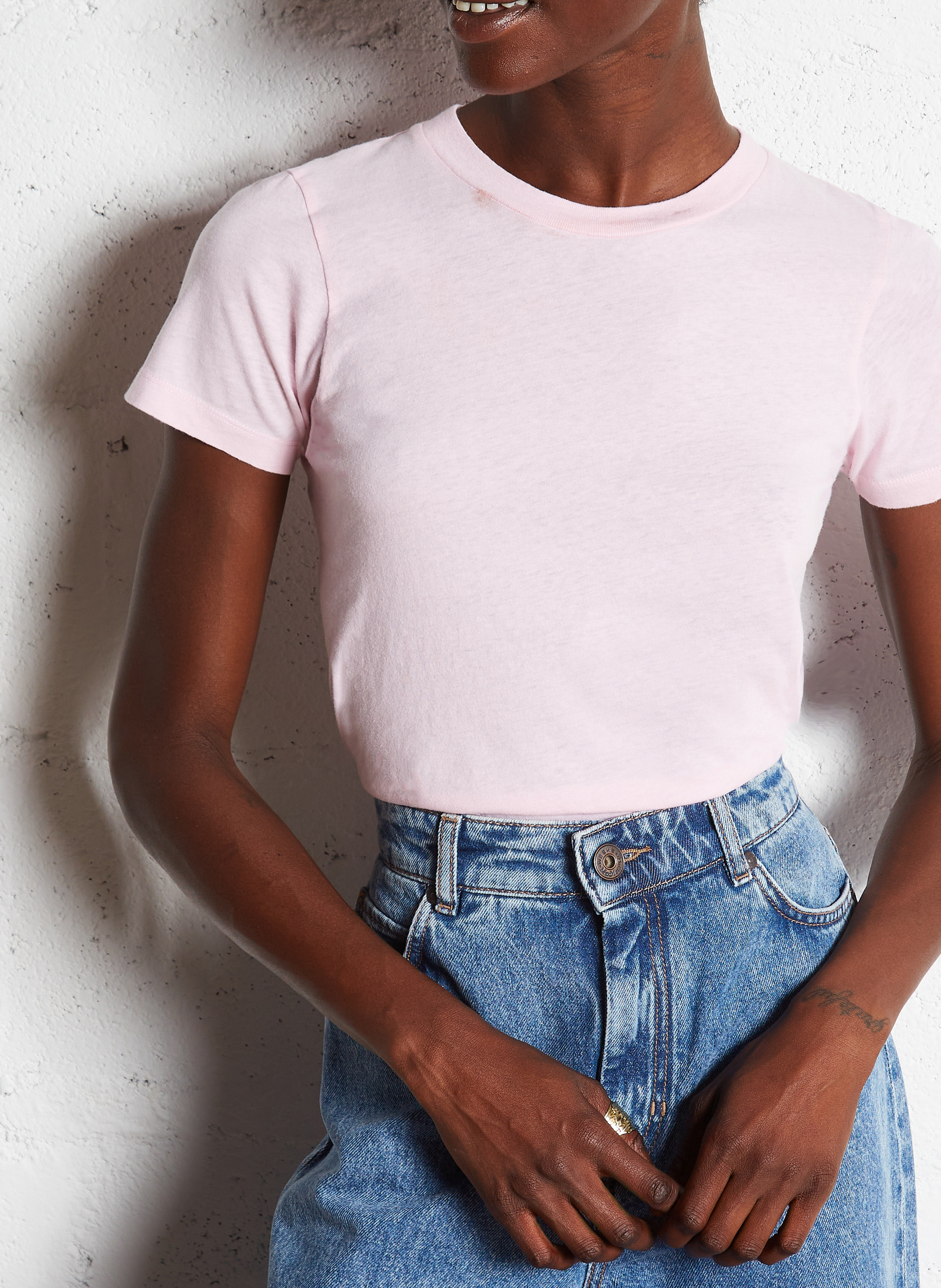 Round-neck cotton T-shirt AMERICAN VINTAGE
