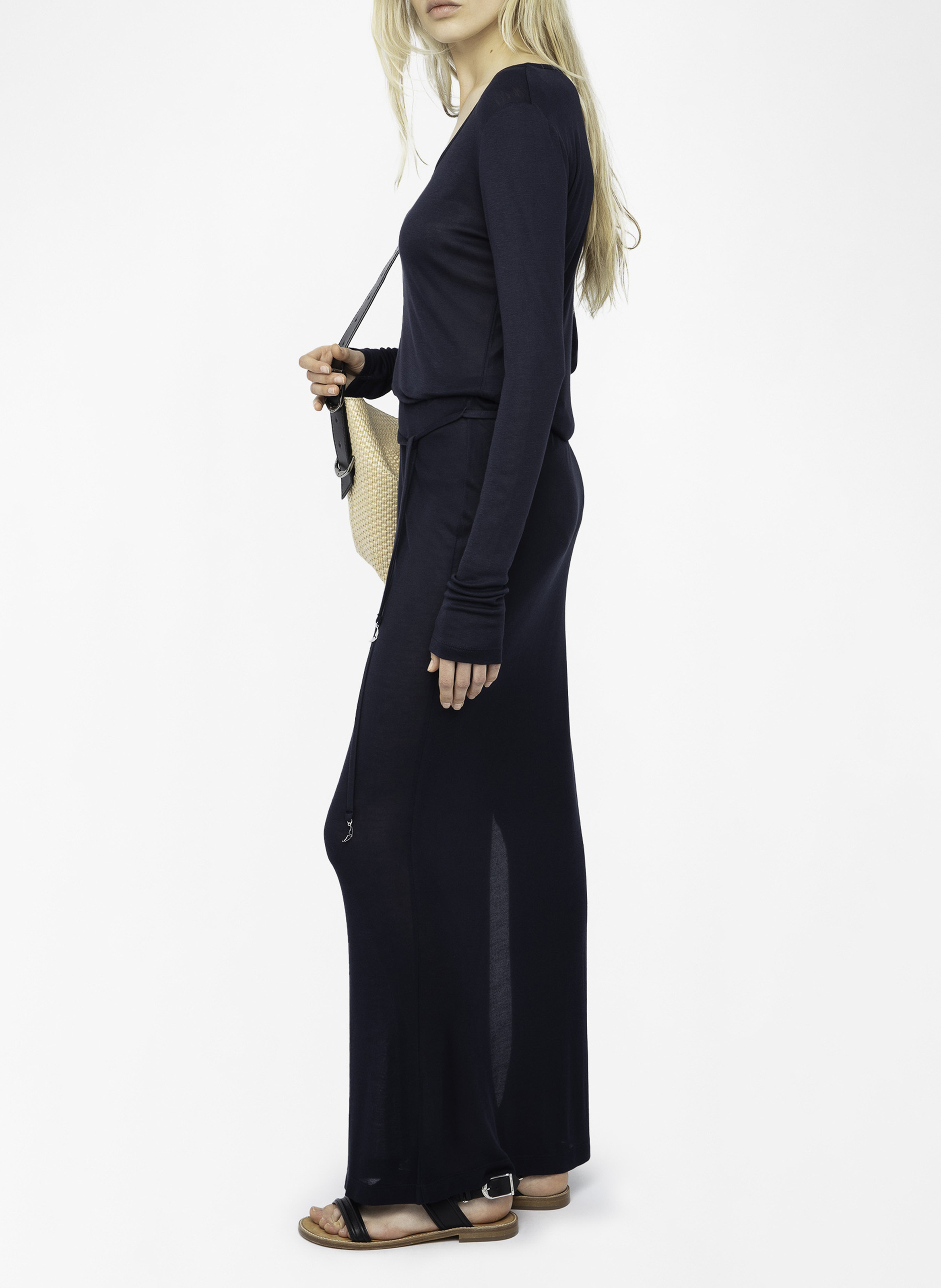 Effy - Oberteil mit V-Ausschnitt ZADIG&VOLTAIRE Blau