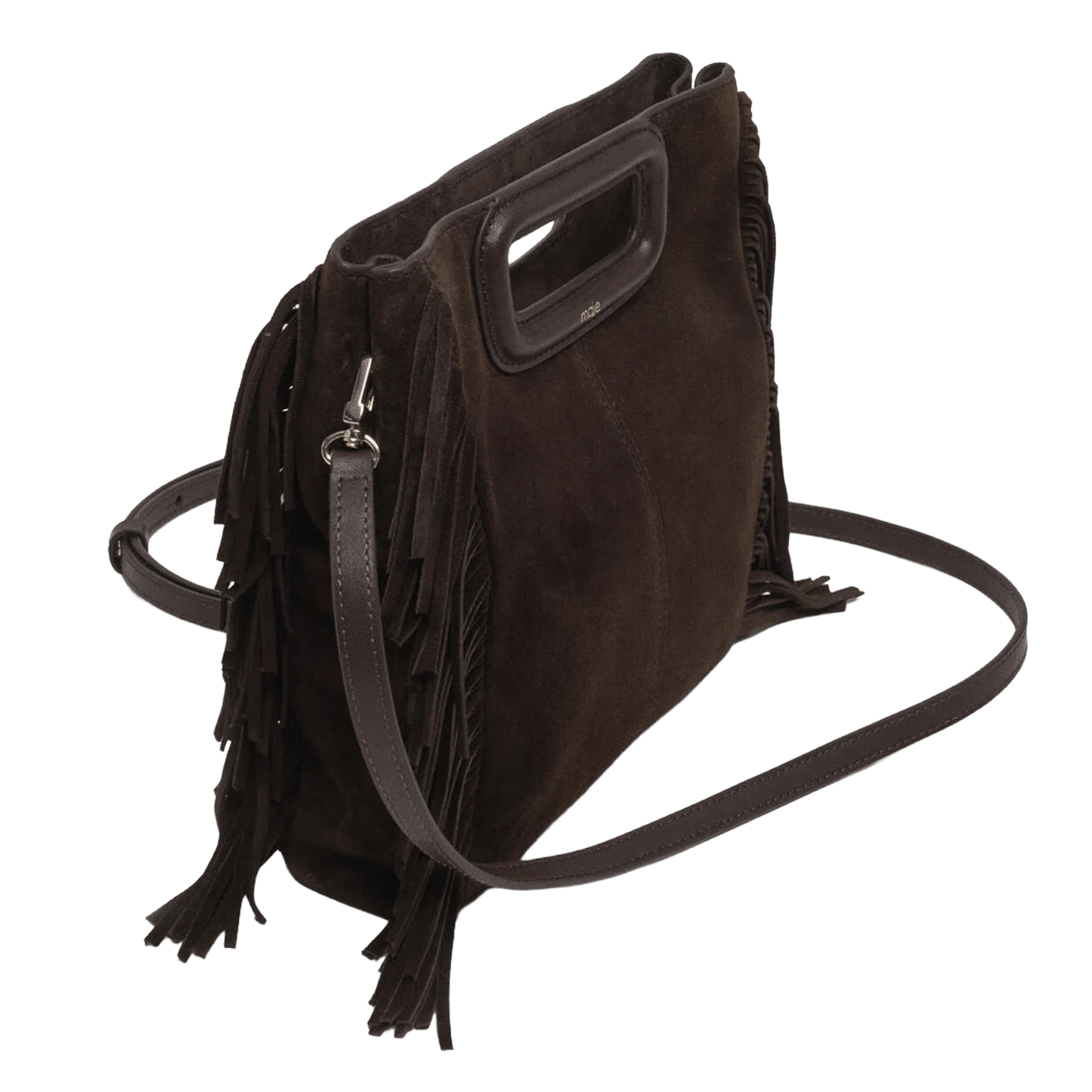 Leren clutch MAJE Violet