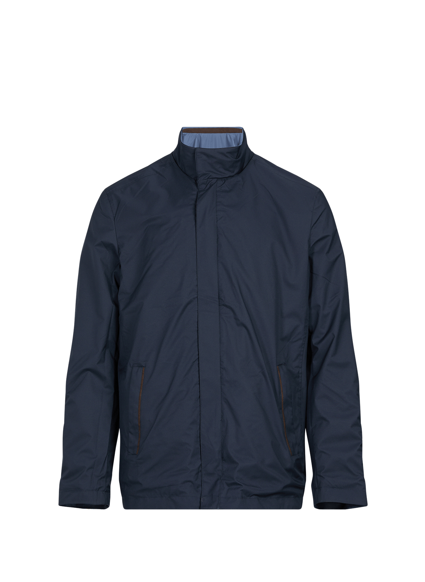 High-neck waterproof jacket HACKETT Blue