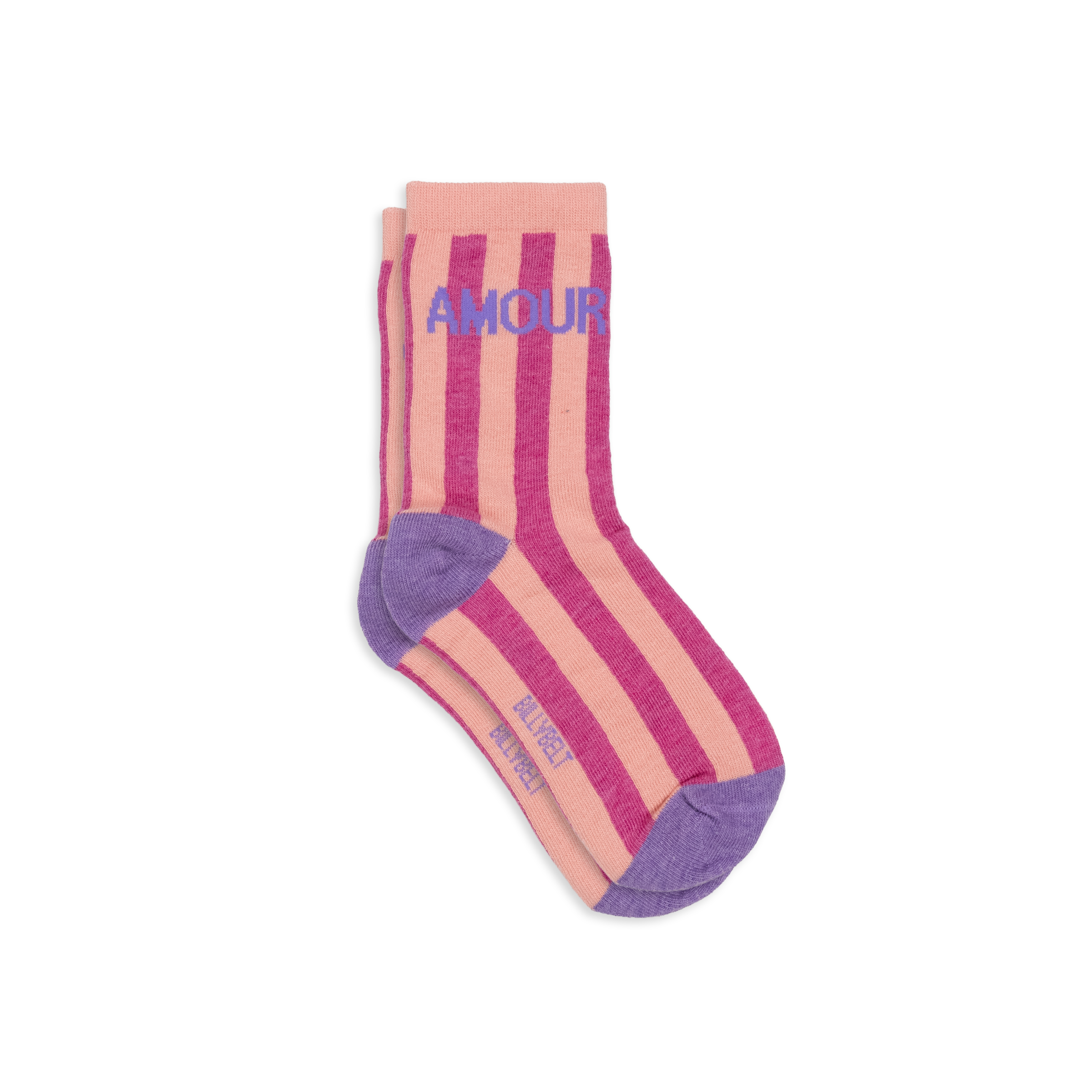 Combed cotton socks with message BILLYBELT